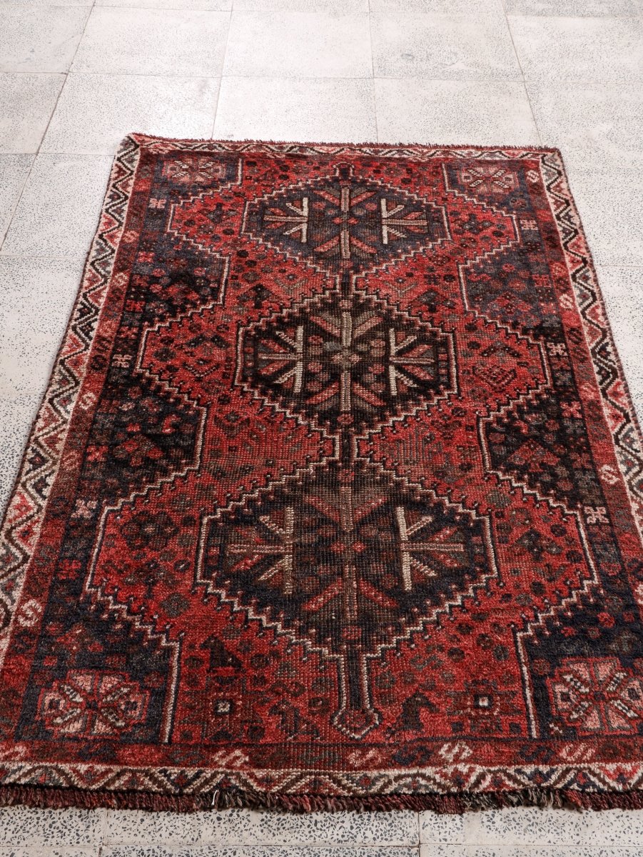 Persian Shiraz Rug | 3' 5” x 5' 3" - Rug the Rock - 