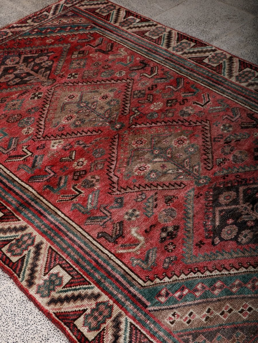 Persian Shiraz Rug | 4' 9” x 6' 9" - Rug the Rock - 