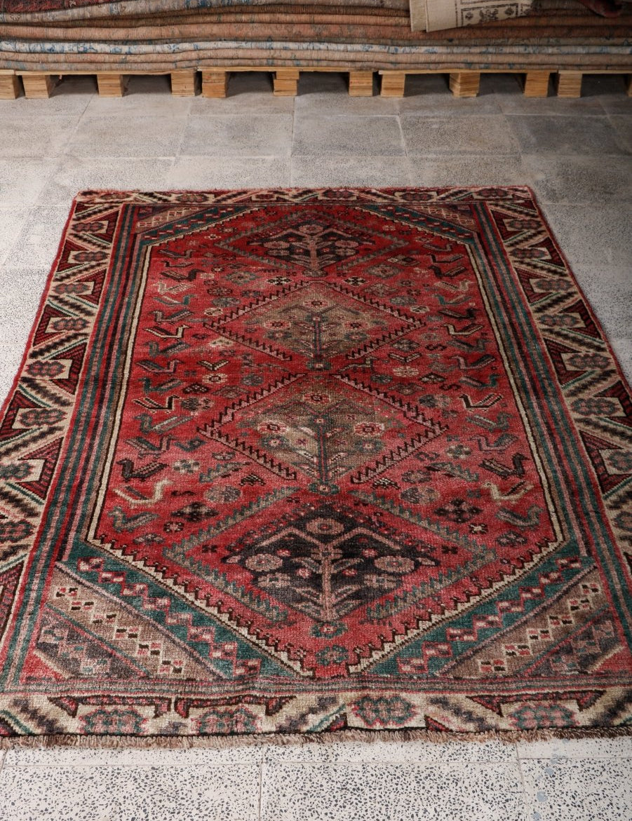 Persian Shiraz Rug | 4' 9” x 6' 9" - Rug the Rock - 