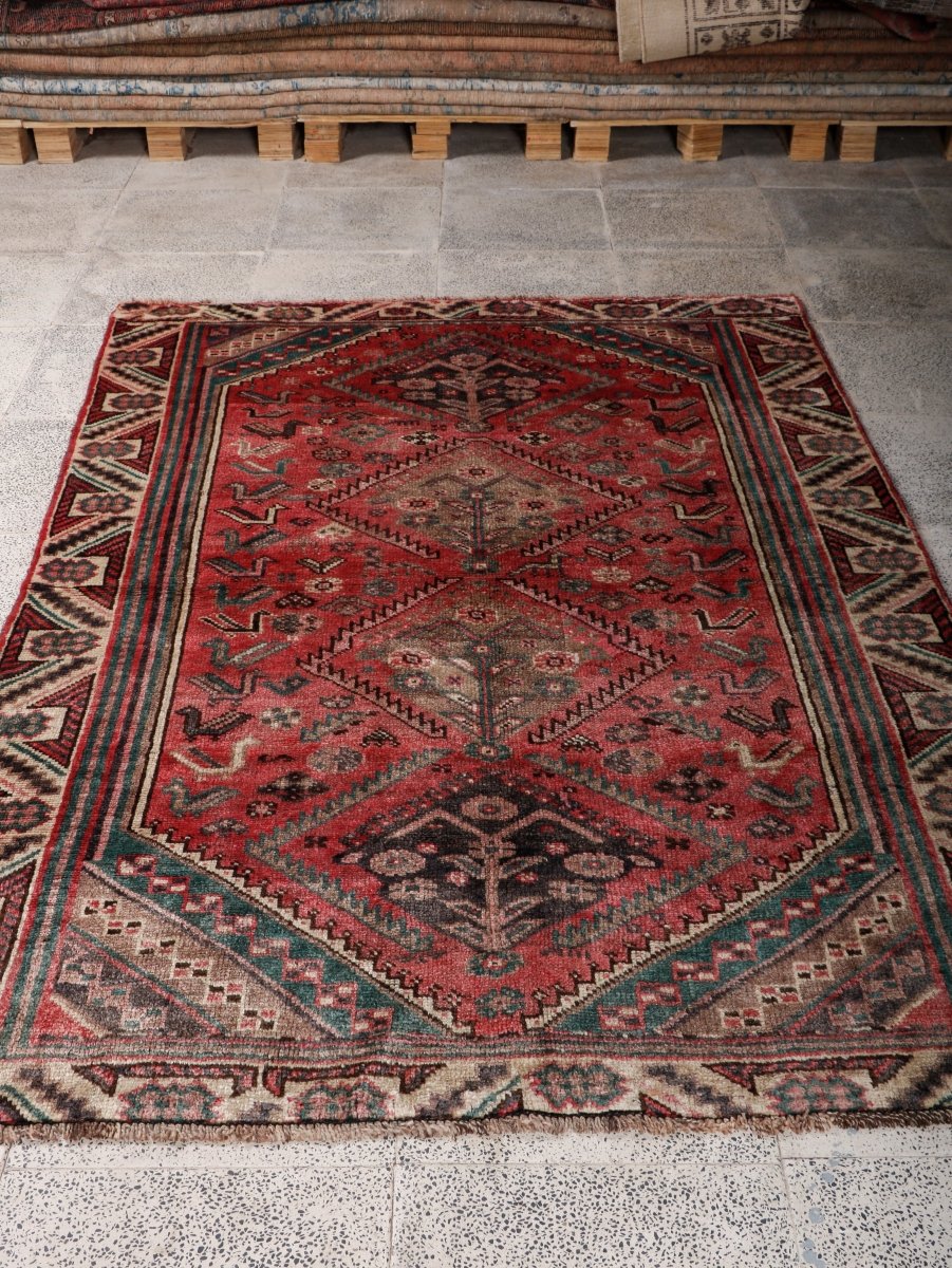 Persian Shiraz Rug | 4' 9” x 6' 9" - Rug the Rock - 