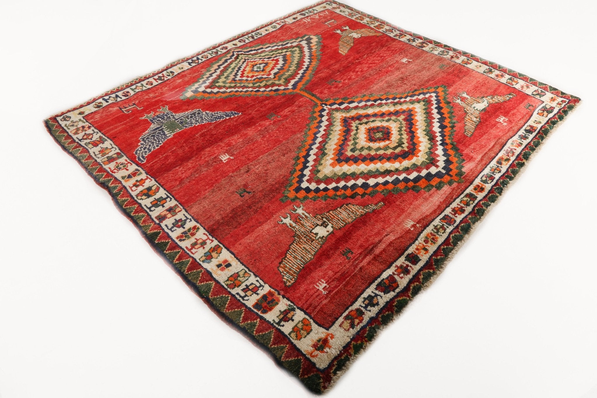 Persian Shiraz Rug | 5' 11" x 6' 9" - Rug the Rock - 