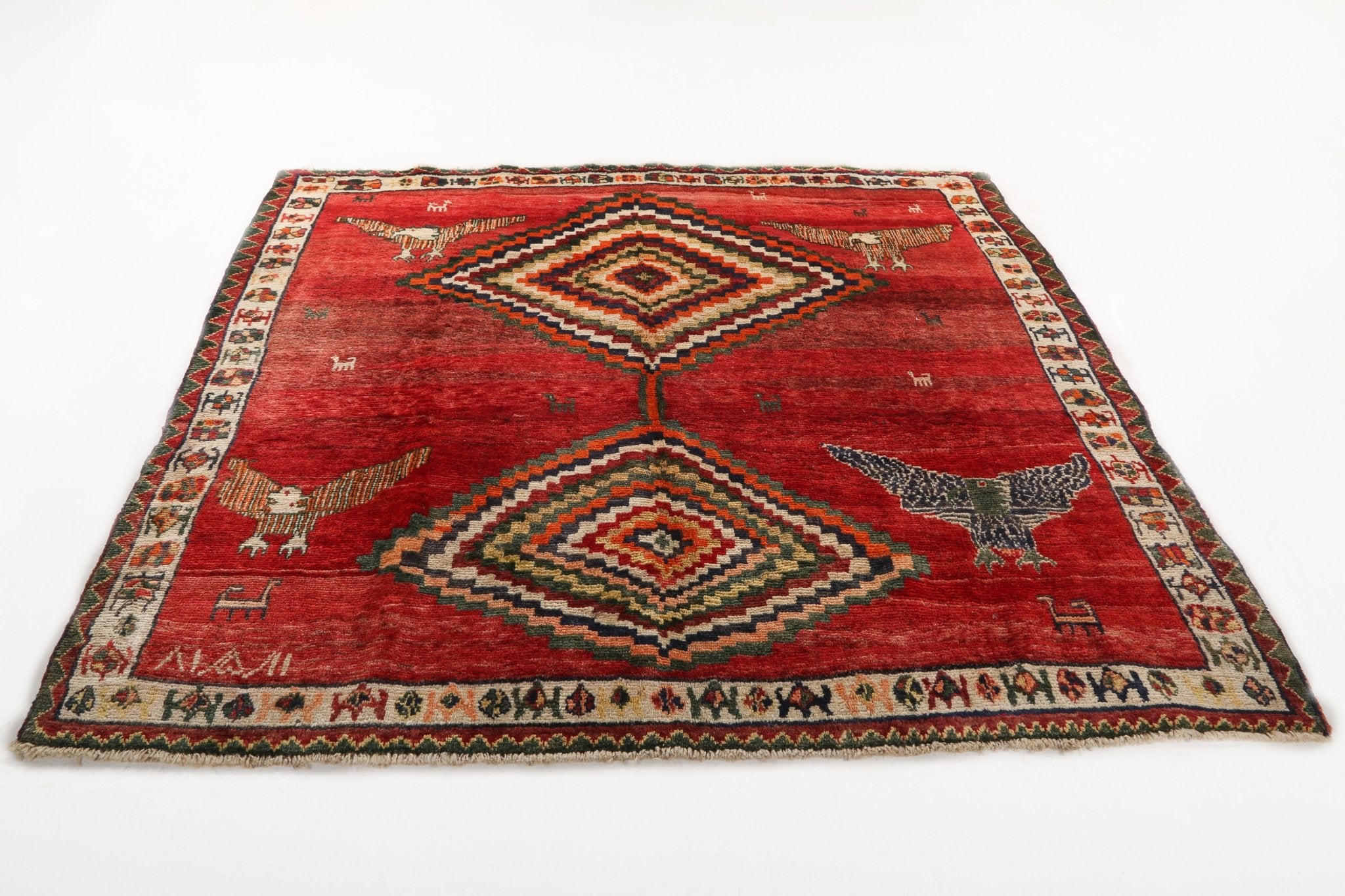 Persian Shiraz Rug | 5' 11" x 6' 9" - Rug the Rock - 