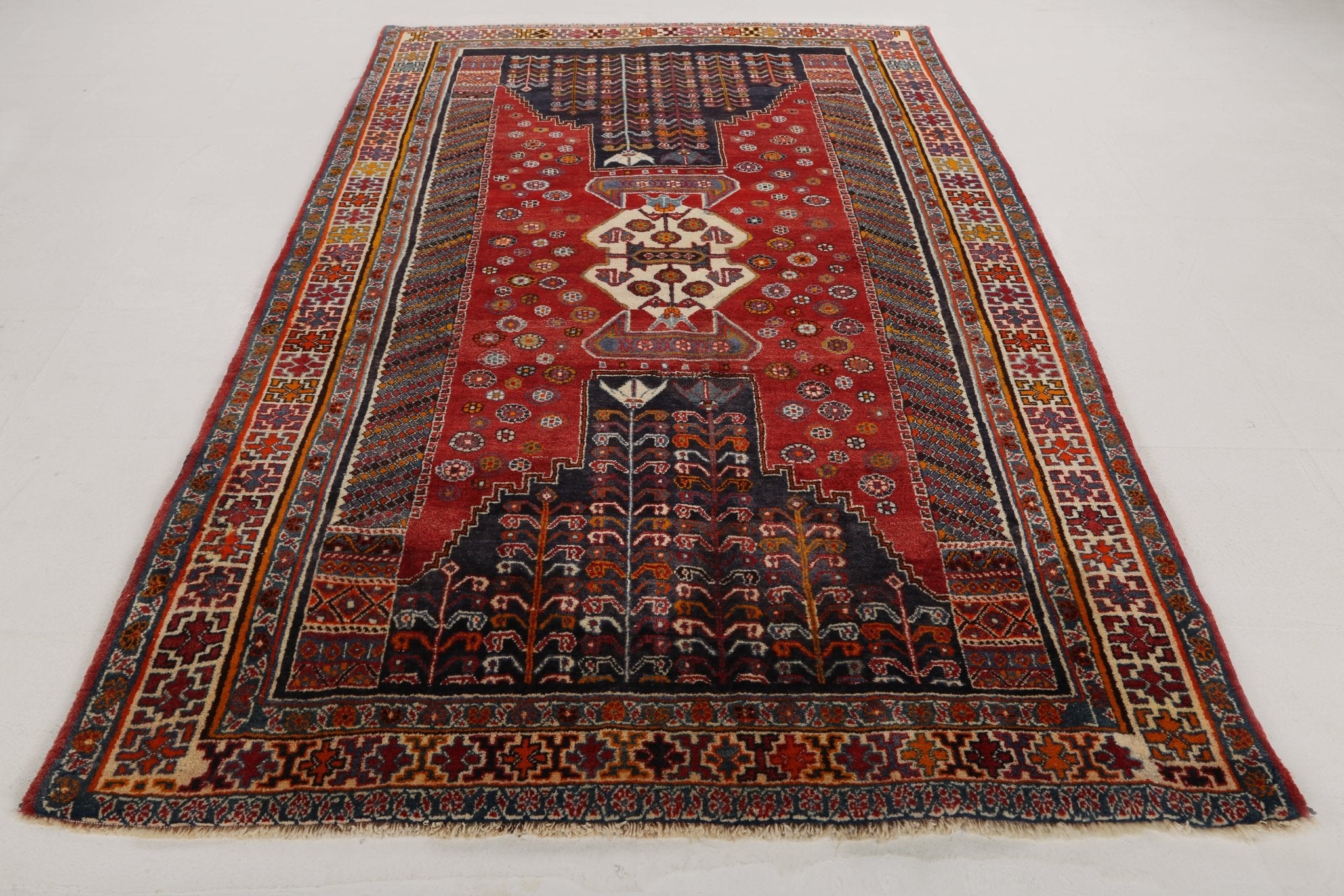 Persian Shiraz Rug | 5' 8" x 6' 10" - Rug the Rock - 