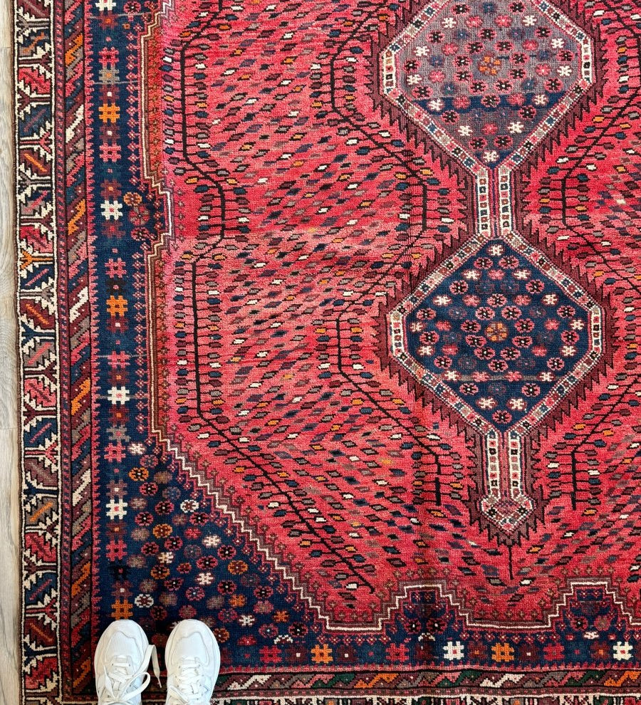 Persian Shiraz Rug | 6' 1" x 8' 6" - Rug the Rock