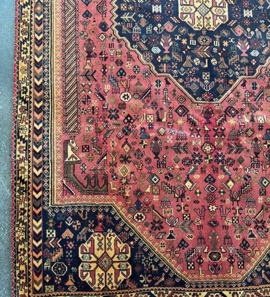 Persian Shiraz Rug | 6' 8" x 10' 1" - Rug the Rock