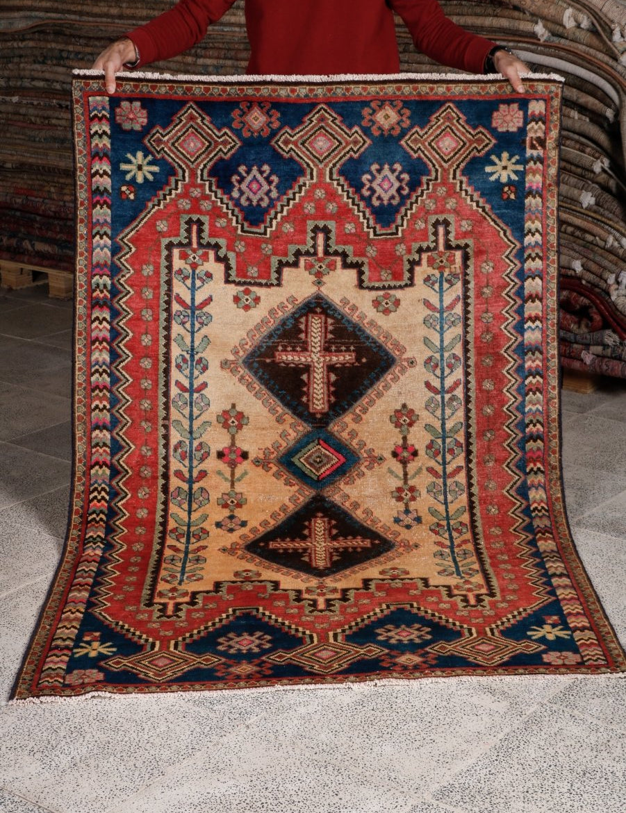 Persian Sirjan Rug | 3' 11” x 6' 1" - Rug the Rock - 