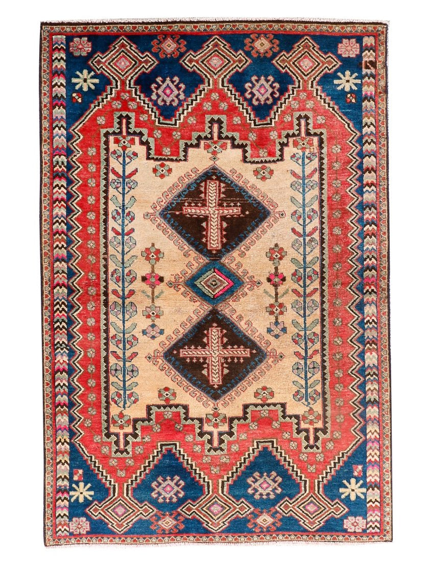 Persian Sirjan Rug | 3' 11” x 6' 1" - Rug the Rock - 