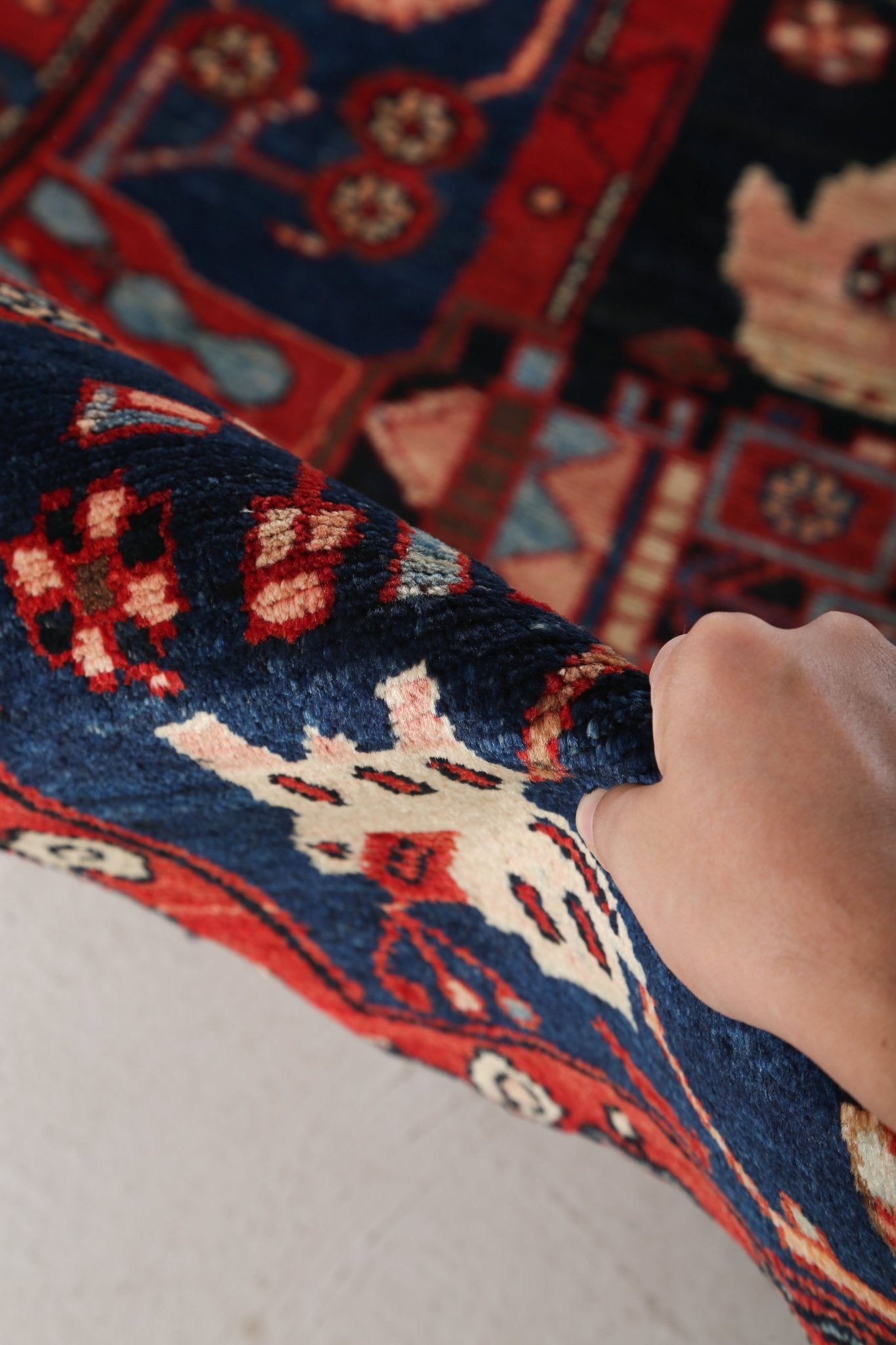 Persian Sonqor Runner Rug | 3' 11" x 9' - Rug the Rock - 