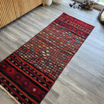 Persian Suzani Kilim | 2' 6" x 6' 5" - Rug the Rock