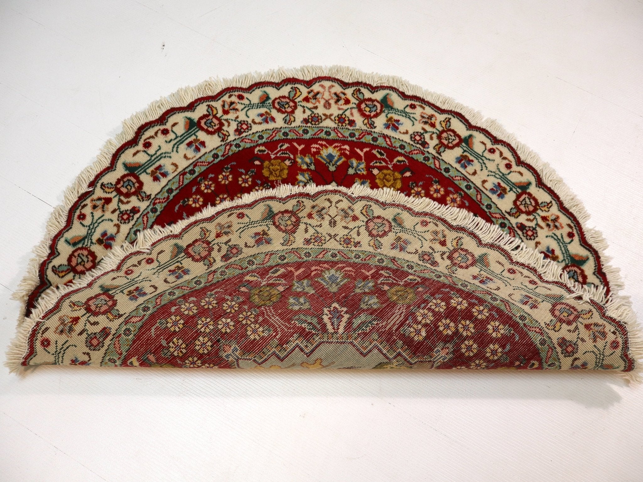 Persian Tabriz Round Rug | 3' 1" - Rug the Rock - 5 x 86 x 97 x 10