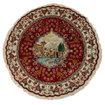 Persian Tabriz Round Rug | 3' 1" - Rug the Rock - 5 x 86 x 97 x 10