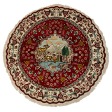 Persian Tabriz Round Rug | 3' 1" - Rug the Rock - 5 x 86 x 97 x 10