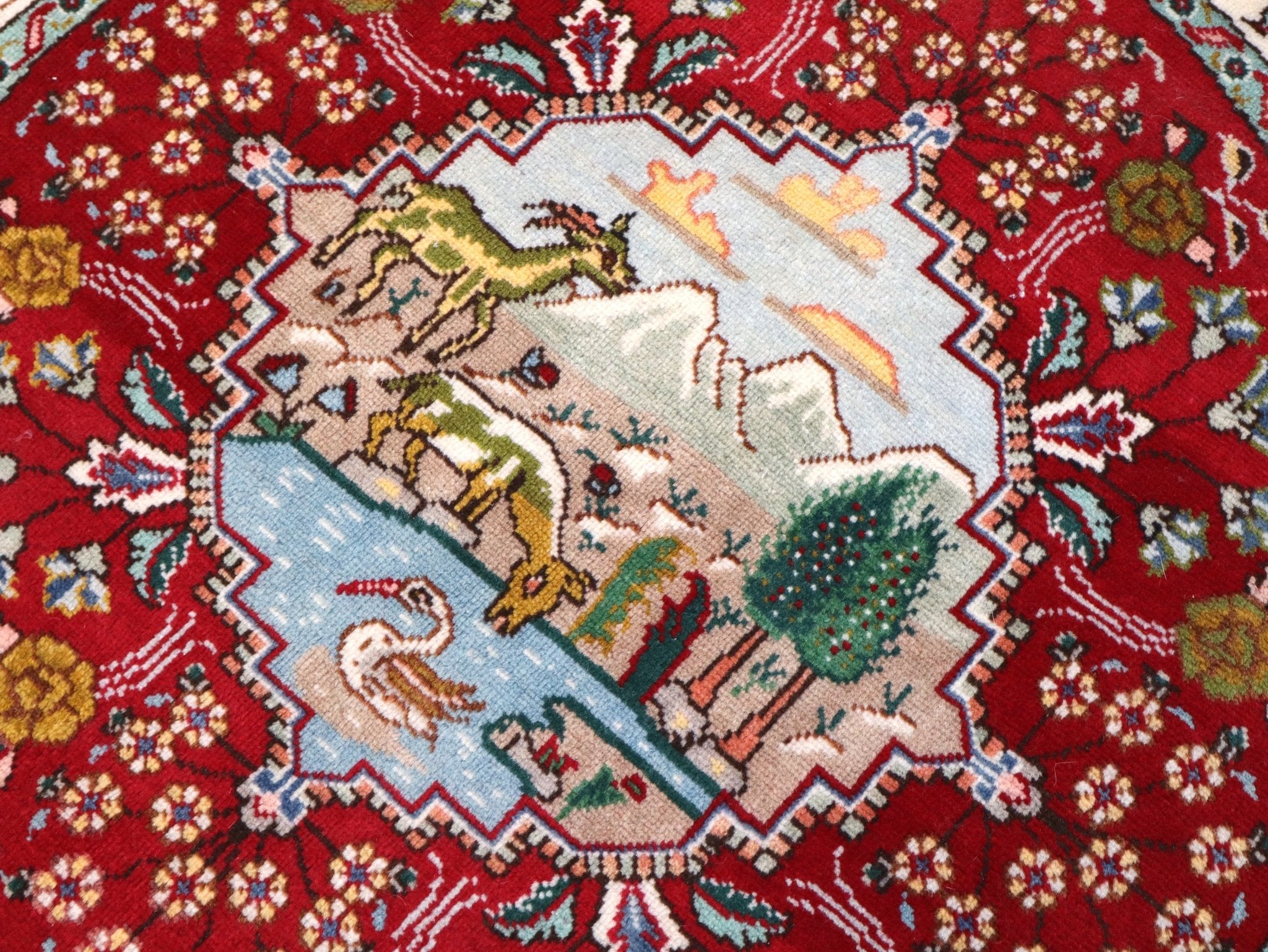 Persian Tabriz Round Rug | 3' 1" - Rug the Rock - 5 x 86 x 97 x 10