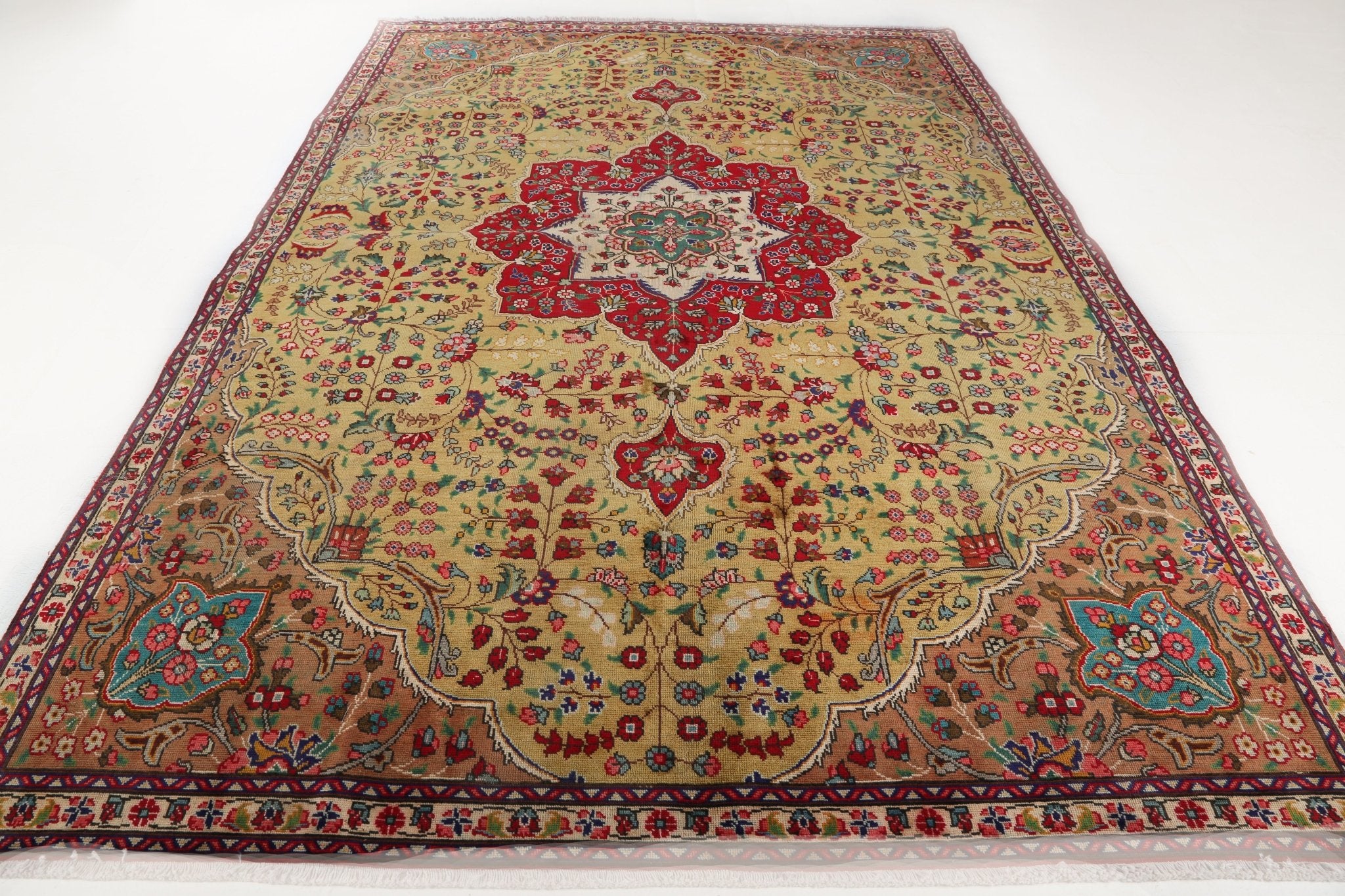 Persian Tabriz Rug | 7' 5" x 10' 8" - Rug the Rock - 