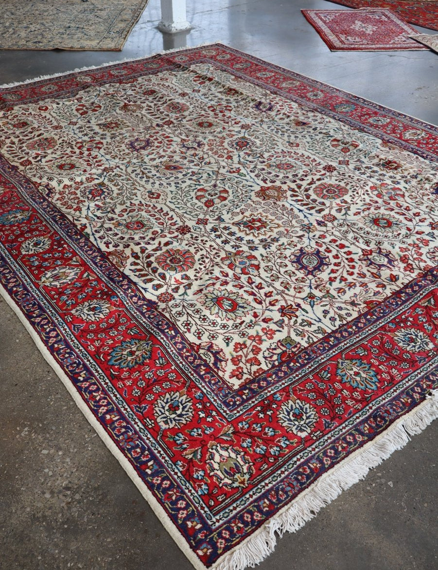 Persian Tabriz Rug | 9' 10" x 12' 10" - Rug the Rock - 