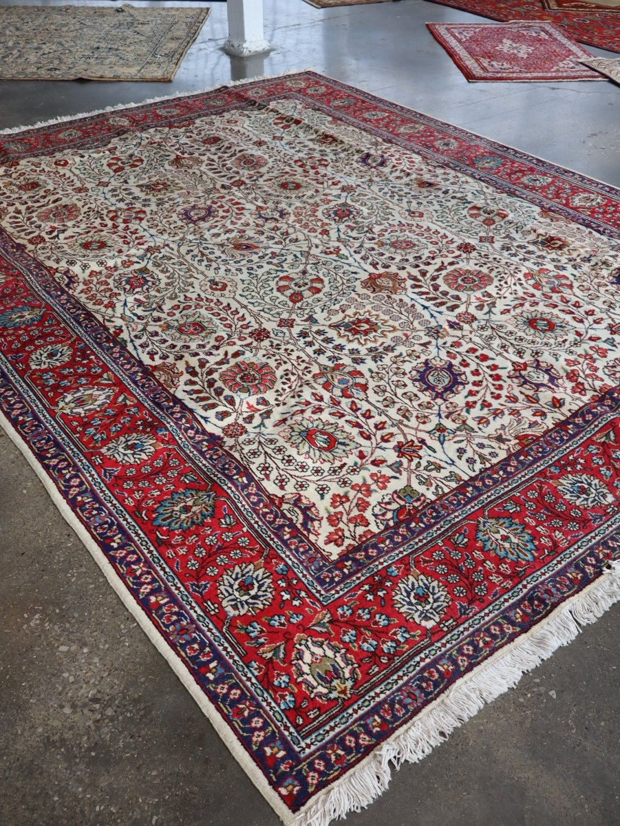 Persian Tabriz Rug | 9' 10" x 12' 10" - Rug the Rock - 