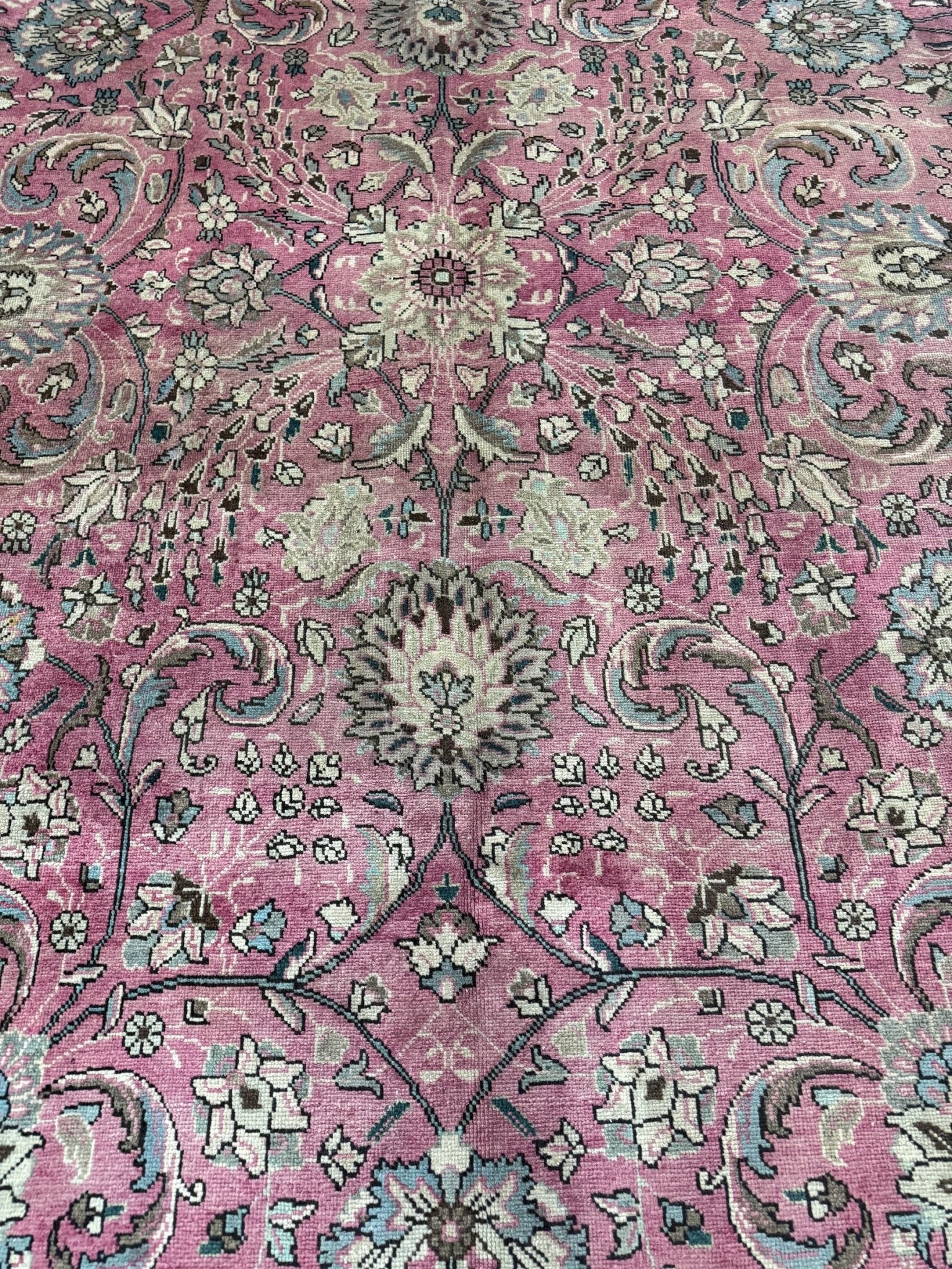Persian Tabriz Rug | 9' 10" x 12' 9" - Rug the Rock - availableFloralHand-knotted