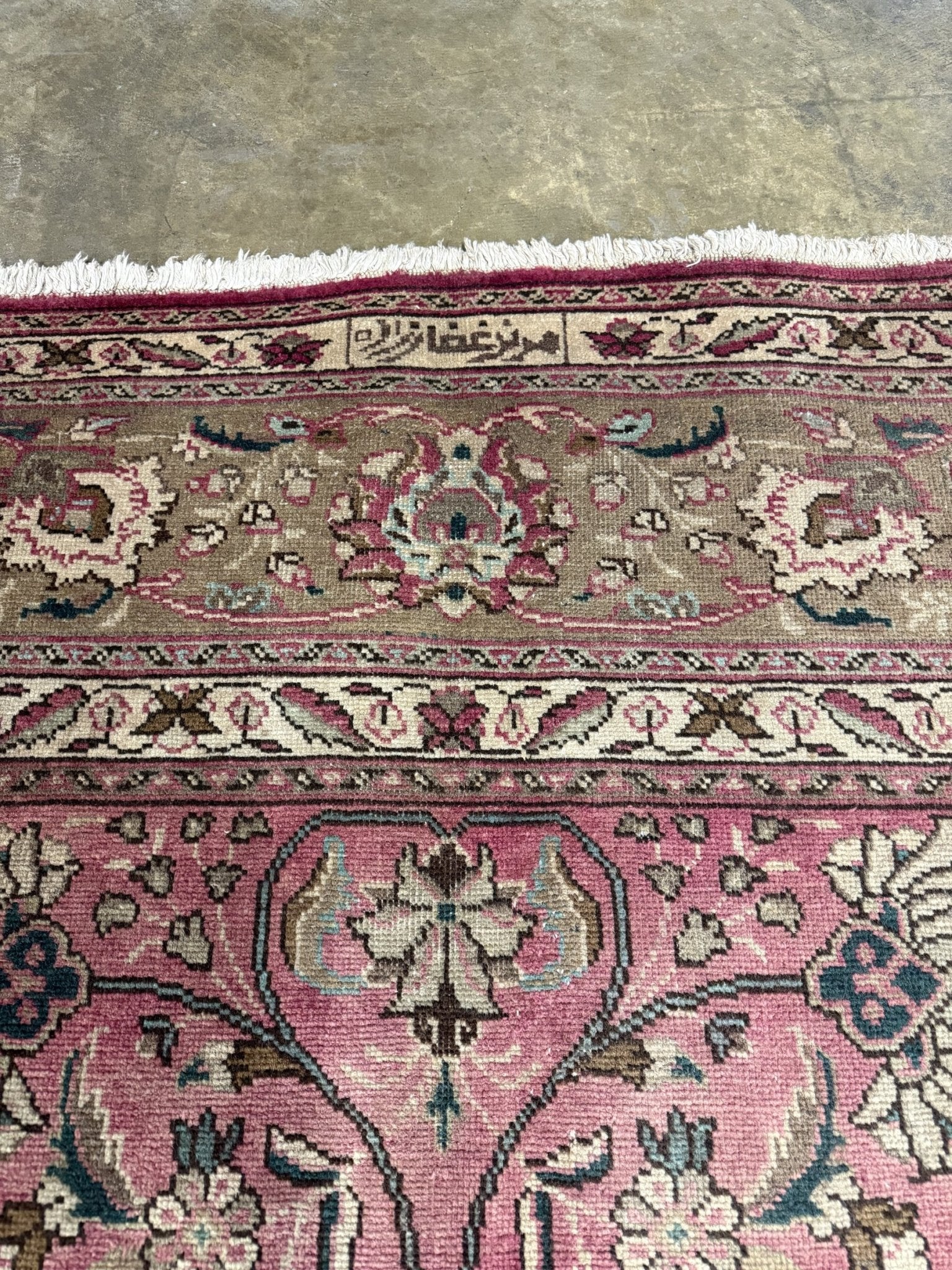 Persian Tabriz Rug | 9' 10" x 12' 9" - Rug the Rock - availableFloralHand-knotted