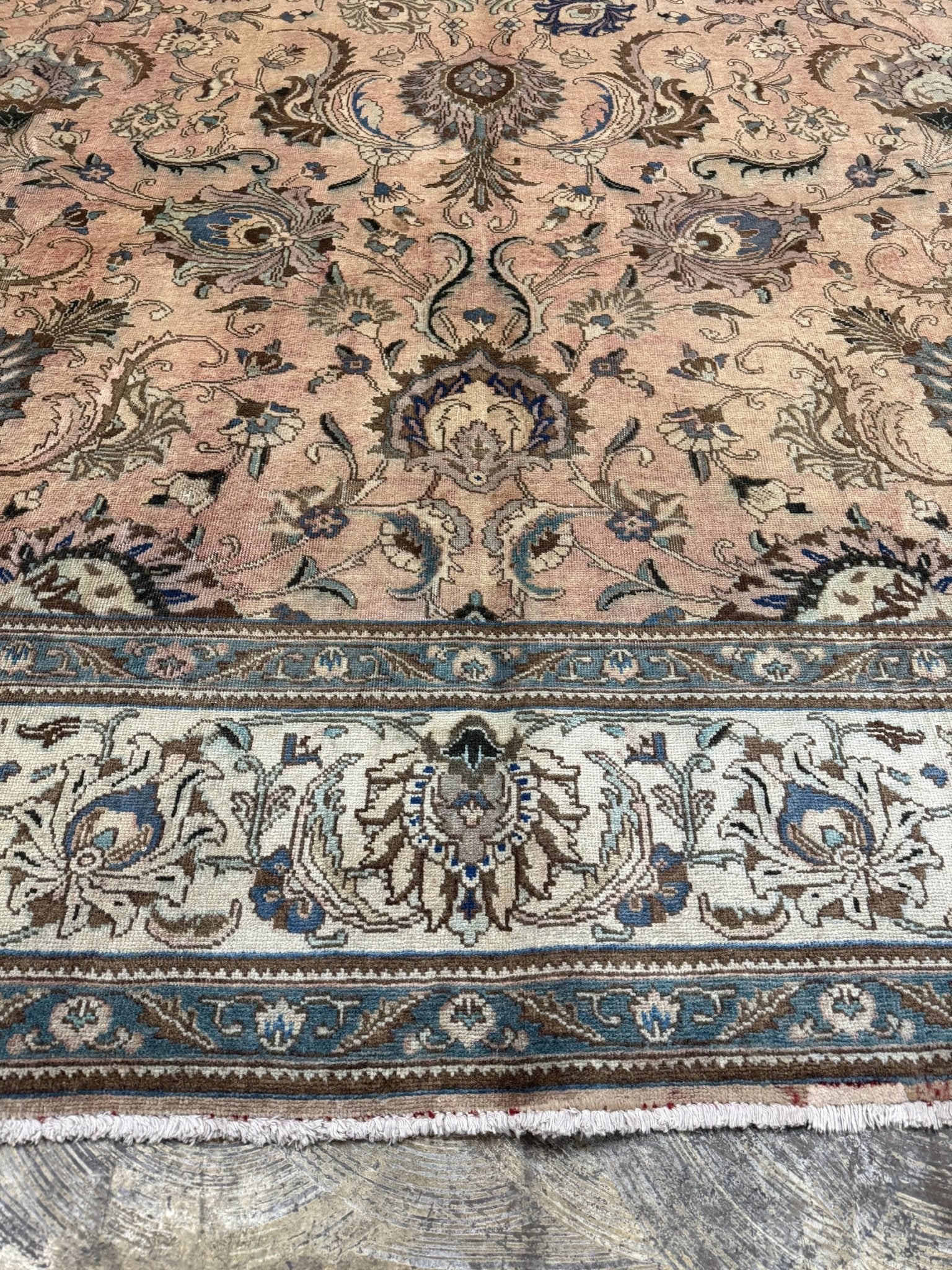Persian Tabriz Rug | 9' 11" x 12' 10" - Rug the Rock - availableFloralHand-knotted