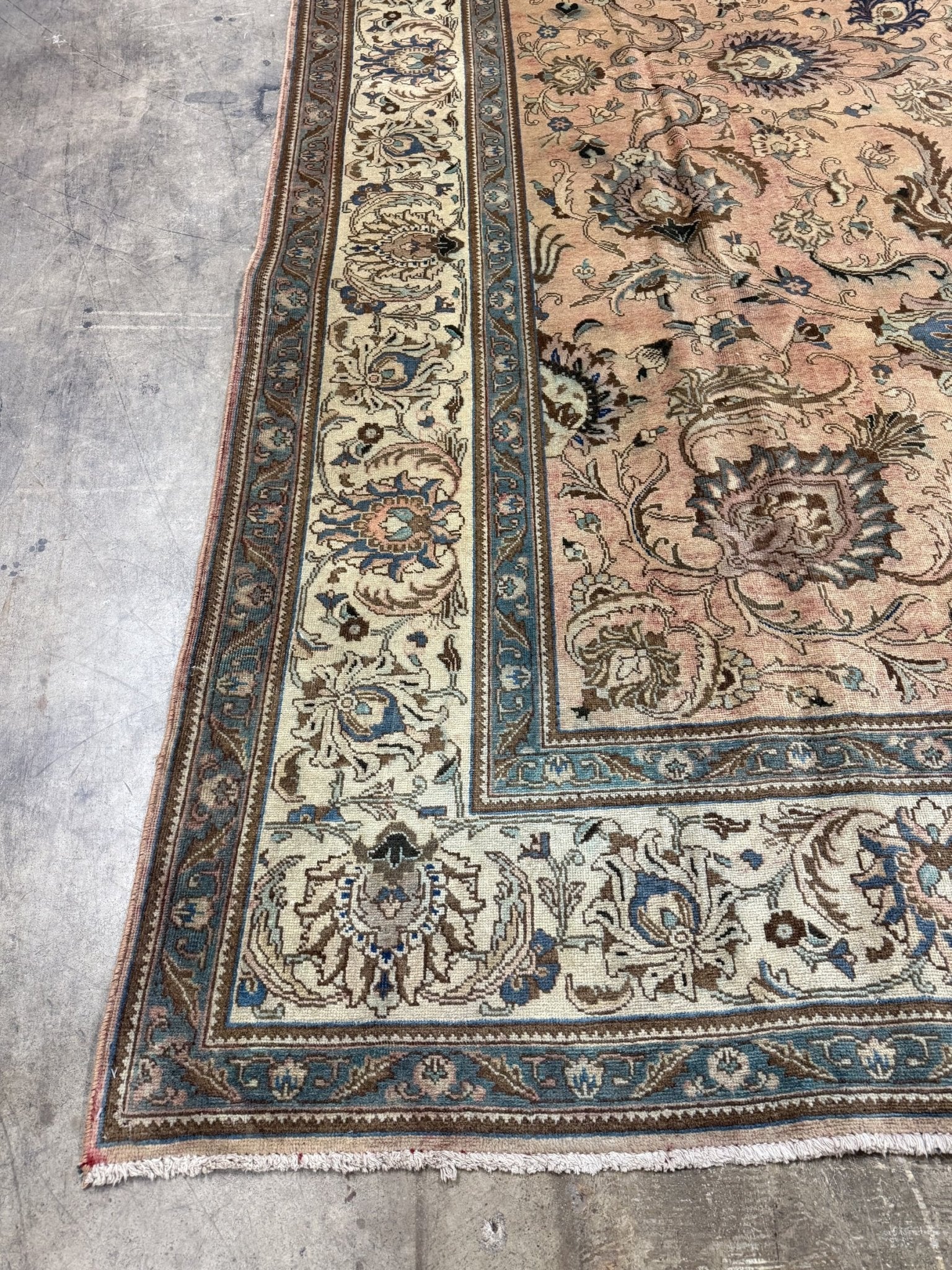 Persian Tabriz Rug | 9' 11" x 12' 10" - Rug the Rock - availableFloralHand-knotted