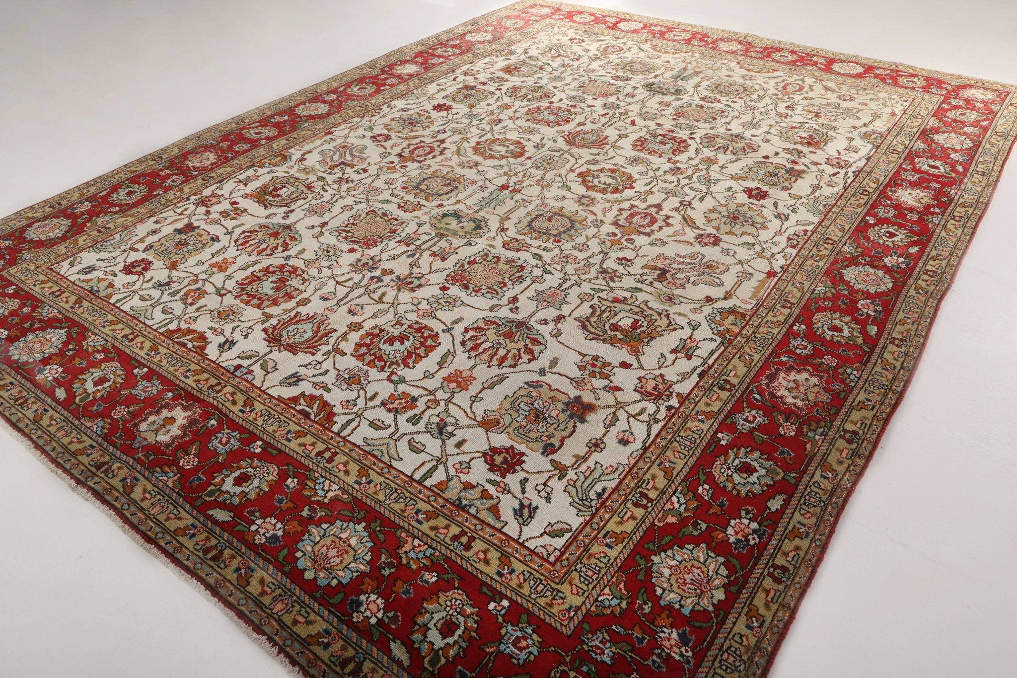 Persian Tabriz Rug | 9' 5" x 12' 10" - Rug the Rock - 