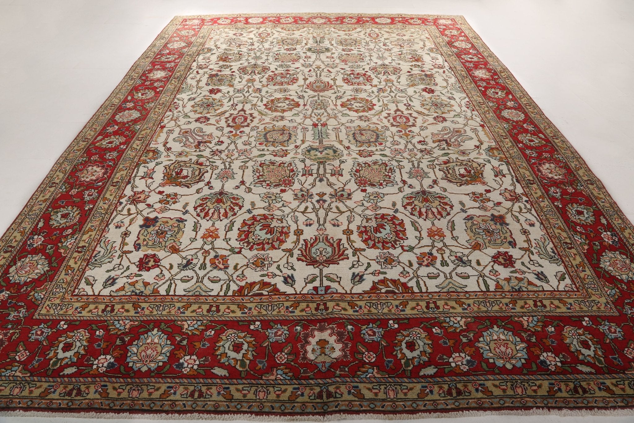 Persian Tabriz Rug | 9' 5" x 12' 10" - Rug the Rock - 