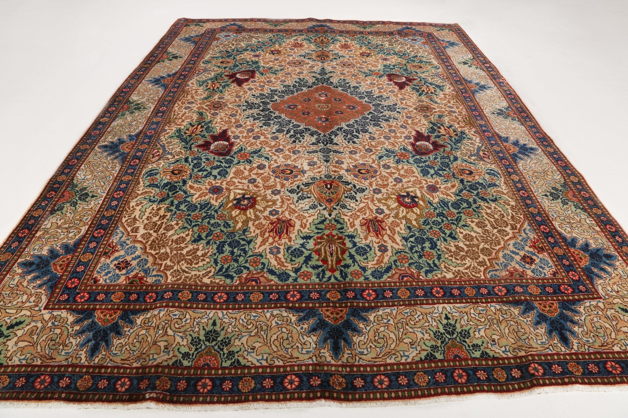 Persian Tabriz Rug | 9' 5" x 12' 8" - Rug the Rock - 