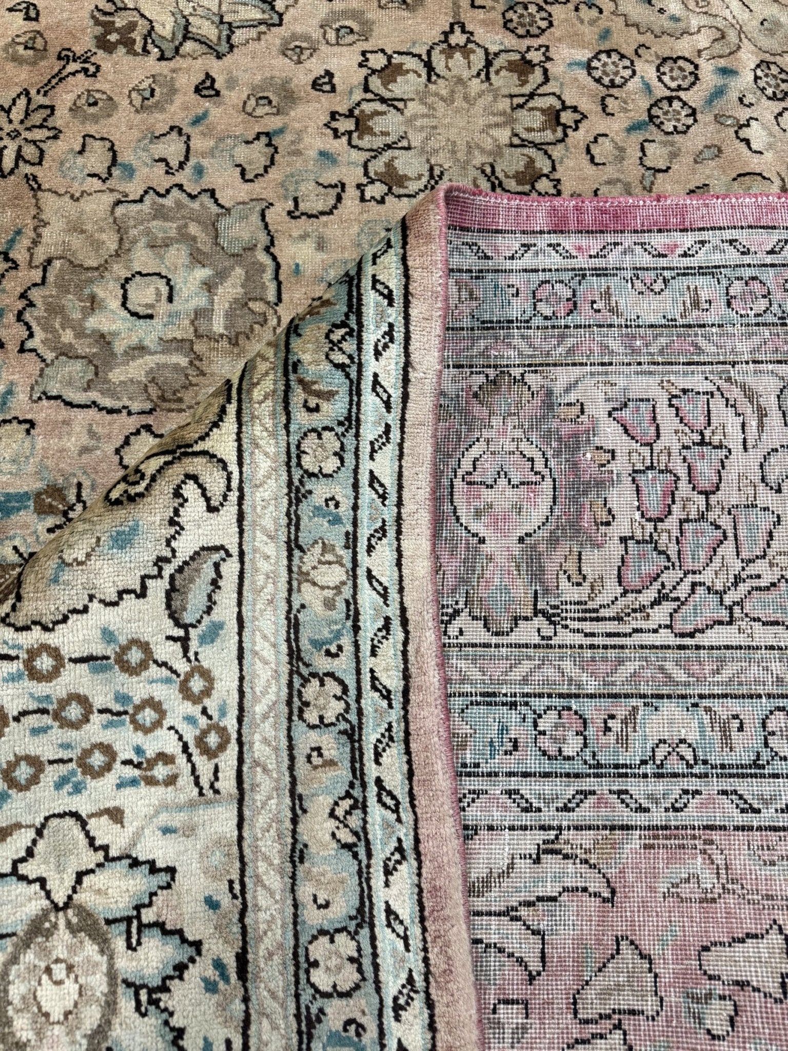 Persian Tabriz Rug | 9' 8" x 12' 10" - Rug the Rock - availableFloralHand-knotted