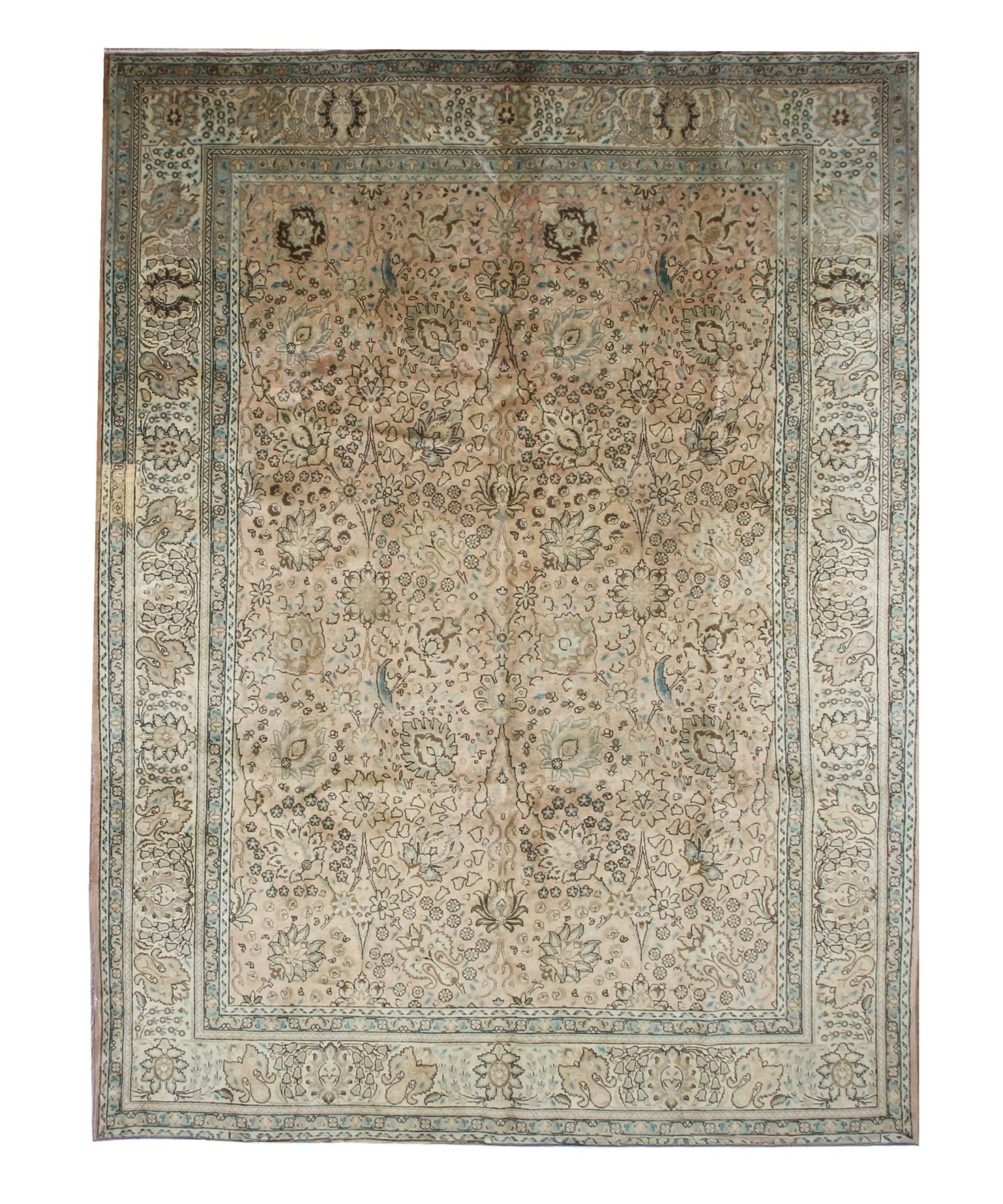Persian Tabriz Rug | 9' 8" x 12' 10" - Rug the Rock - availableFloralHand-knotted
