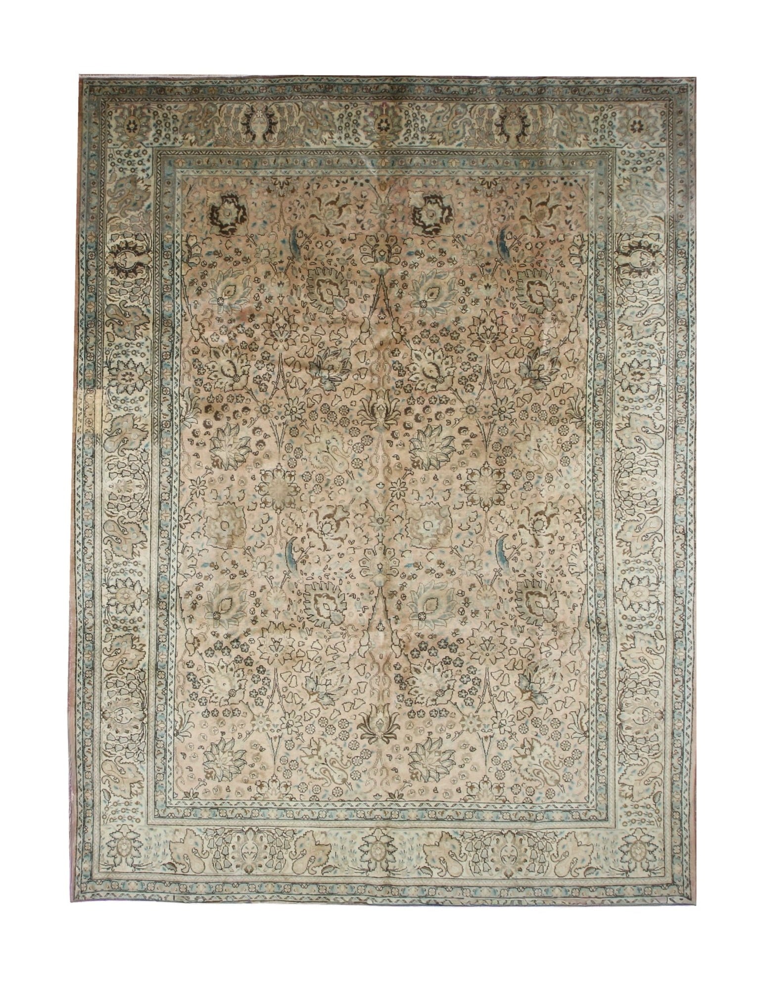 Persian Tabriz Rug | 9' 8" x 12' 10" - Rug the Rock - availableFloralHand-knotted