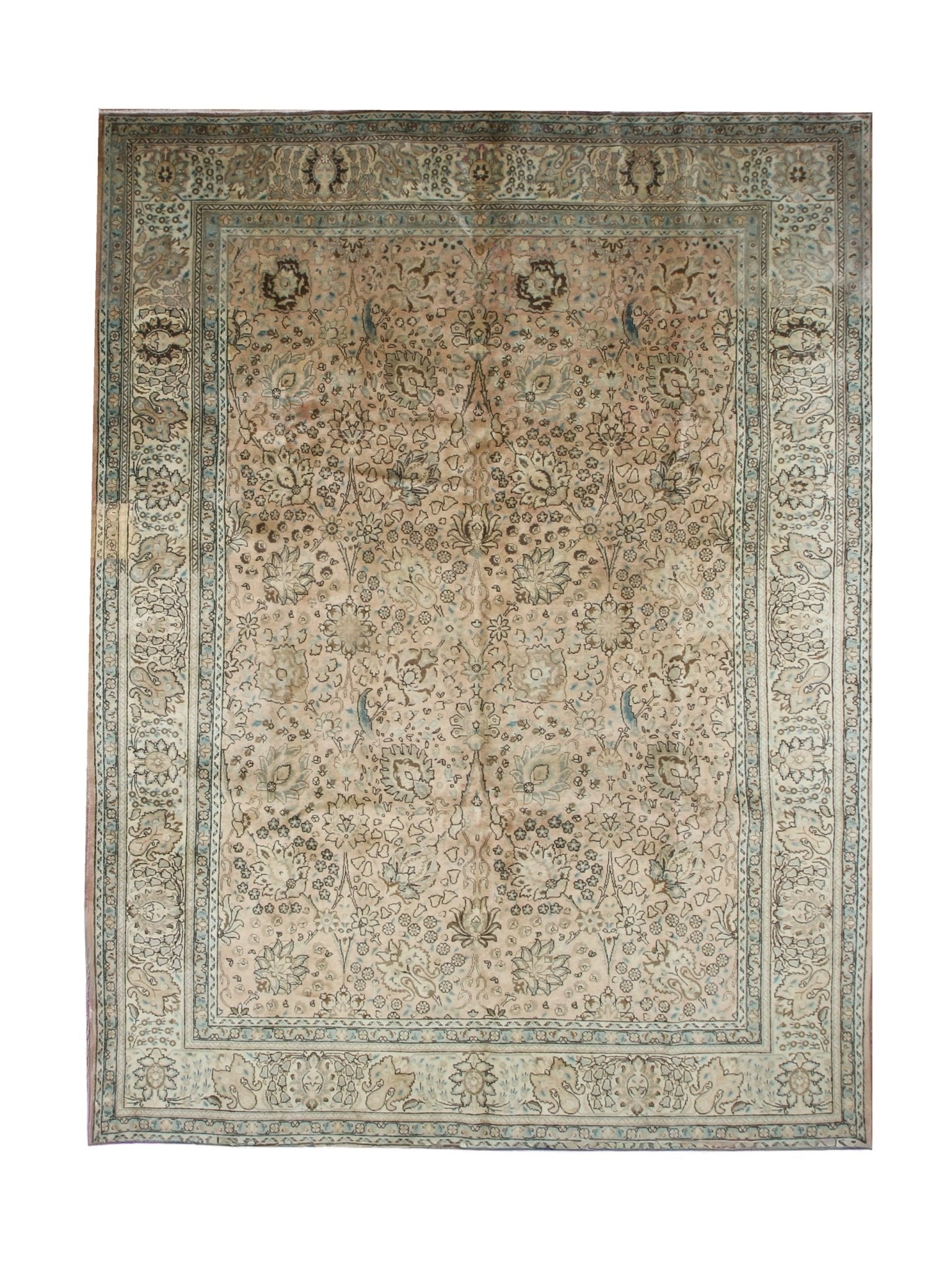 Persian Tabriz Rug | 9' 8" x 12' 10" - Rug the Rock - availableFloralHand-knotted