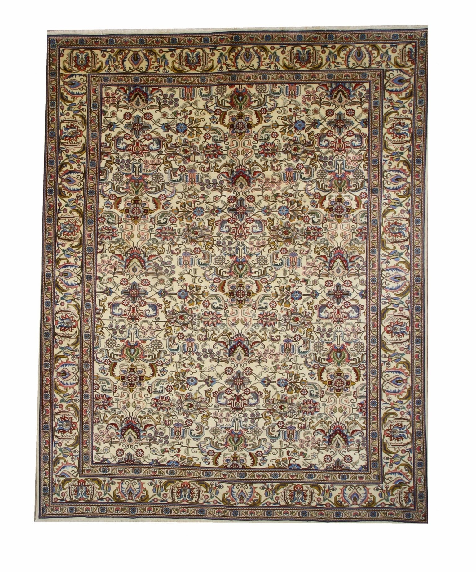 Persian Tabriz Rug | 9' 8" x 12' 4" - Rug the Rock - availableFloralHand-knotted