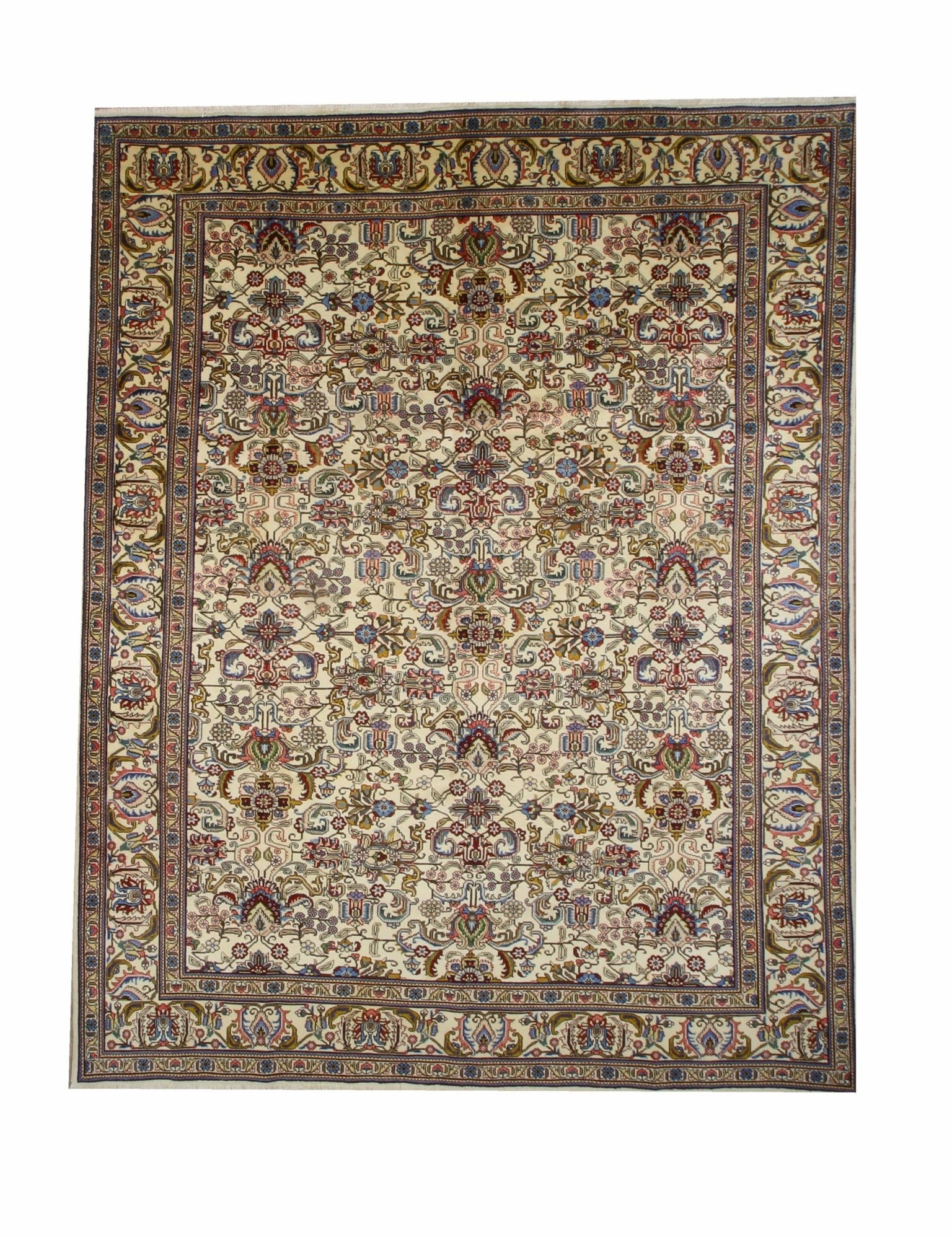 Persian Tabriz Rug | 9' 8" x 12' 4" - Rug the Rock - availableFloralHand-knotted