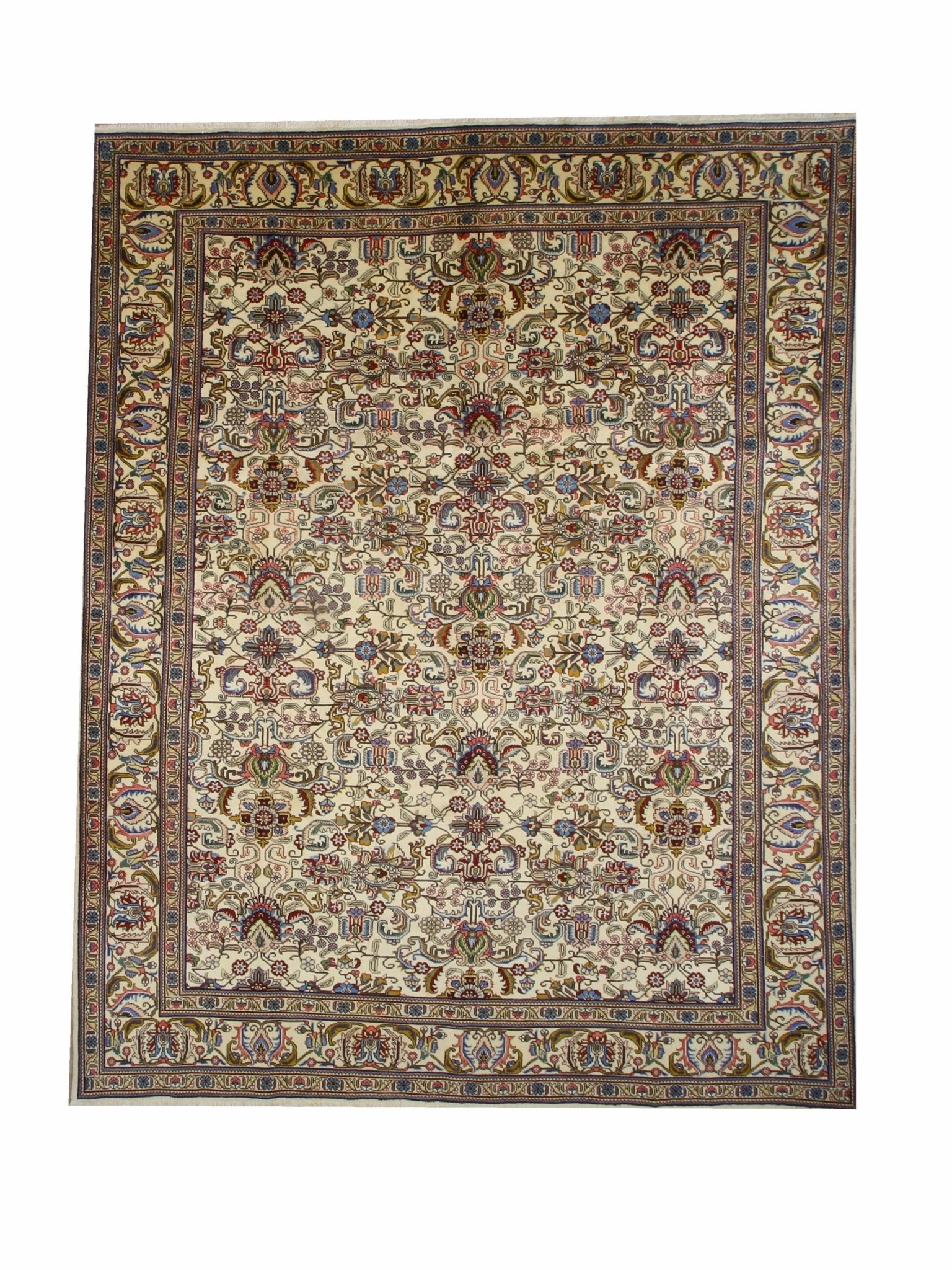 Persian Tabriz Rug | 9' 8" x 12' 4" - Rug the Rock - availableFloralHand-knotted