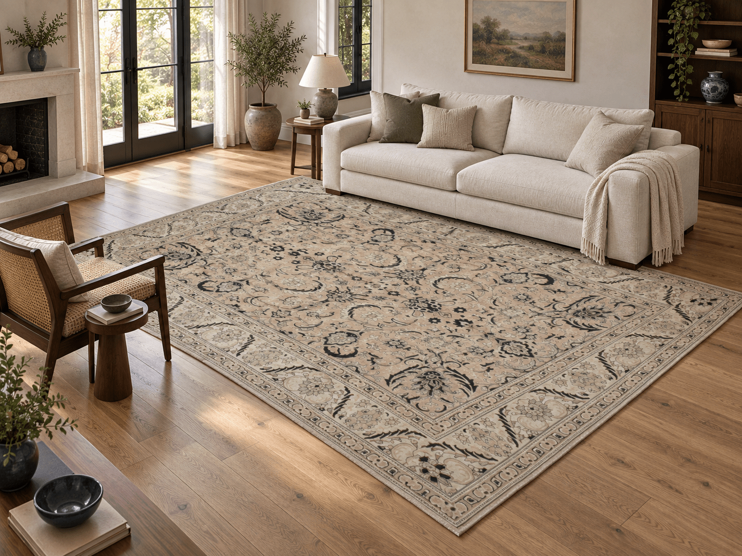 Persian Tabriz Rug | 9' 9" x 12' 11" - Rug the Rock - availableFloralHand-knotted