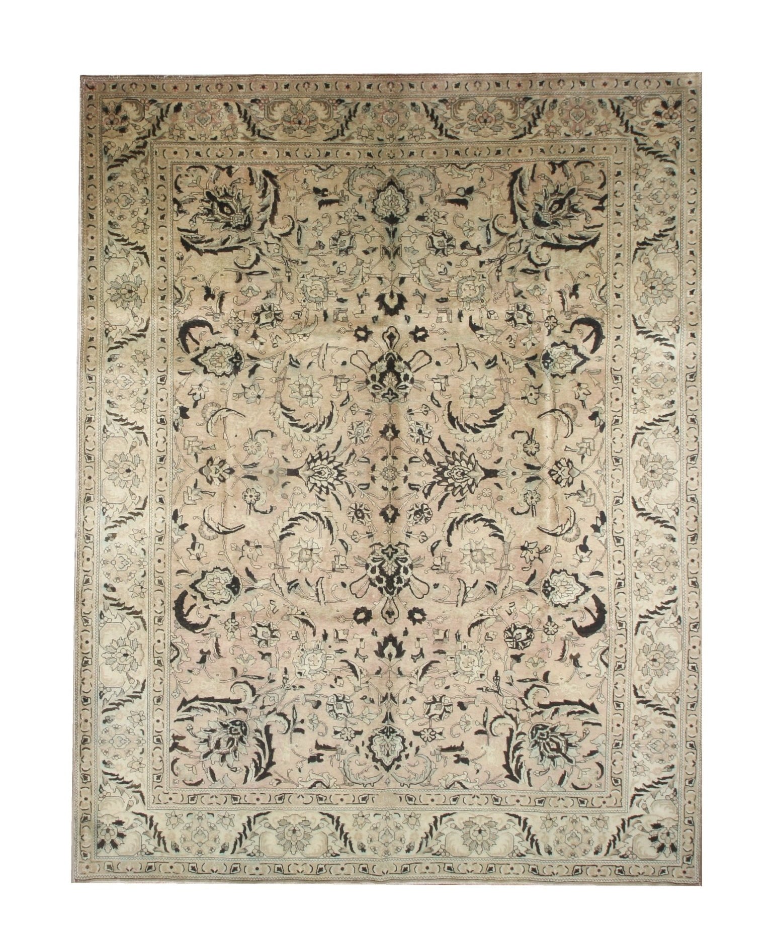 Persian Tabriz Rug | 9' 9" x 12' 11" - Rug the Rock - availableFloralHand-knotted