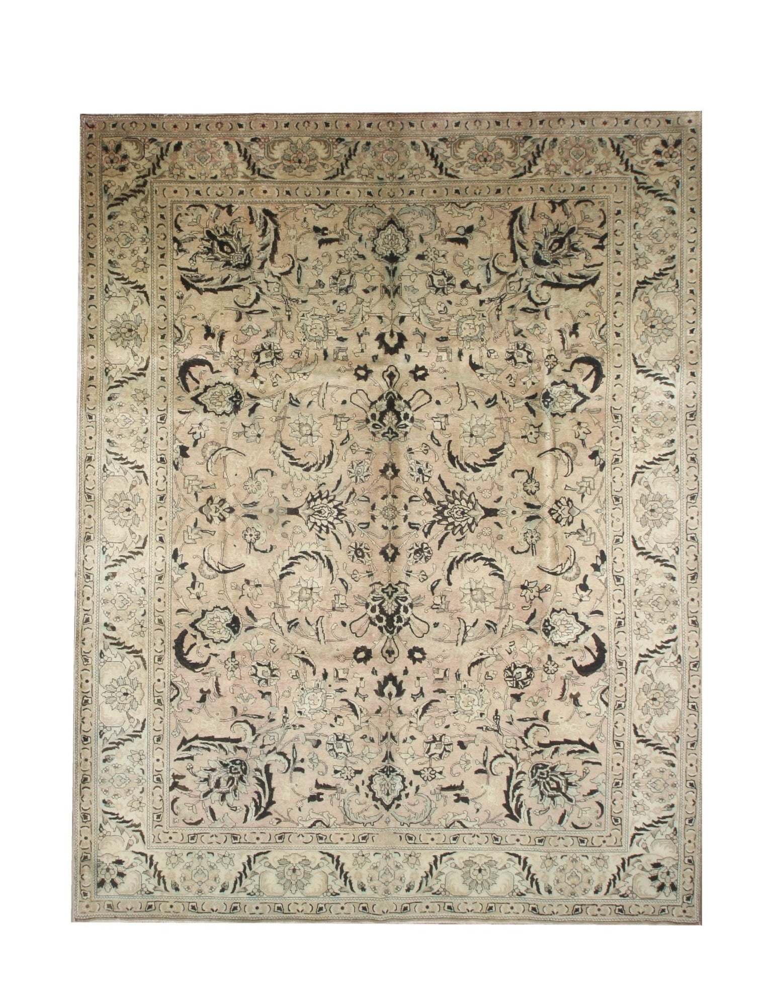 Persian Tabriz Rug | 9' 9" x 12' 11" - Rug the Rock - availableFloralHand-knotted