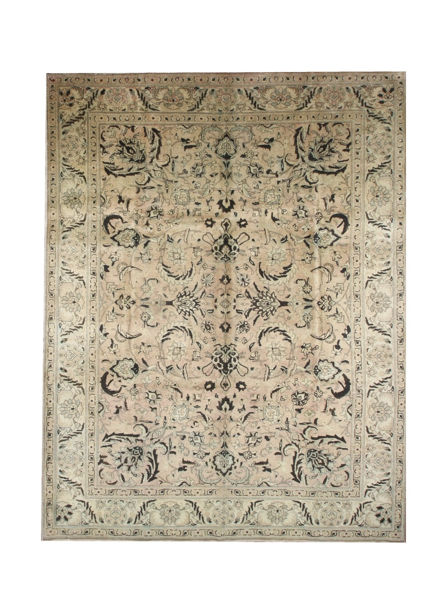 Persian Tabriz Rug | 9' 9" x 12' 11" - Rug the Rock - availableFloralHand-knotted