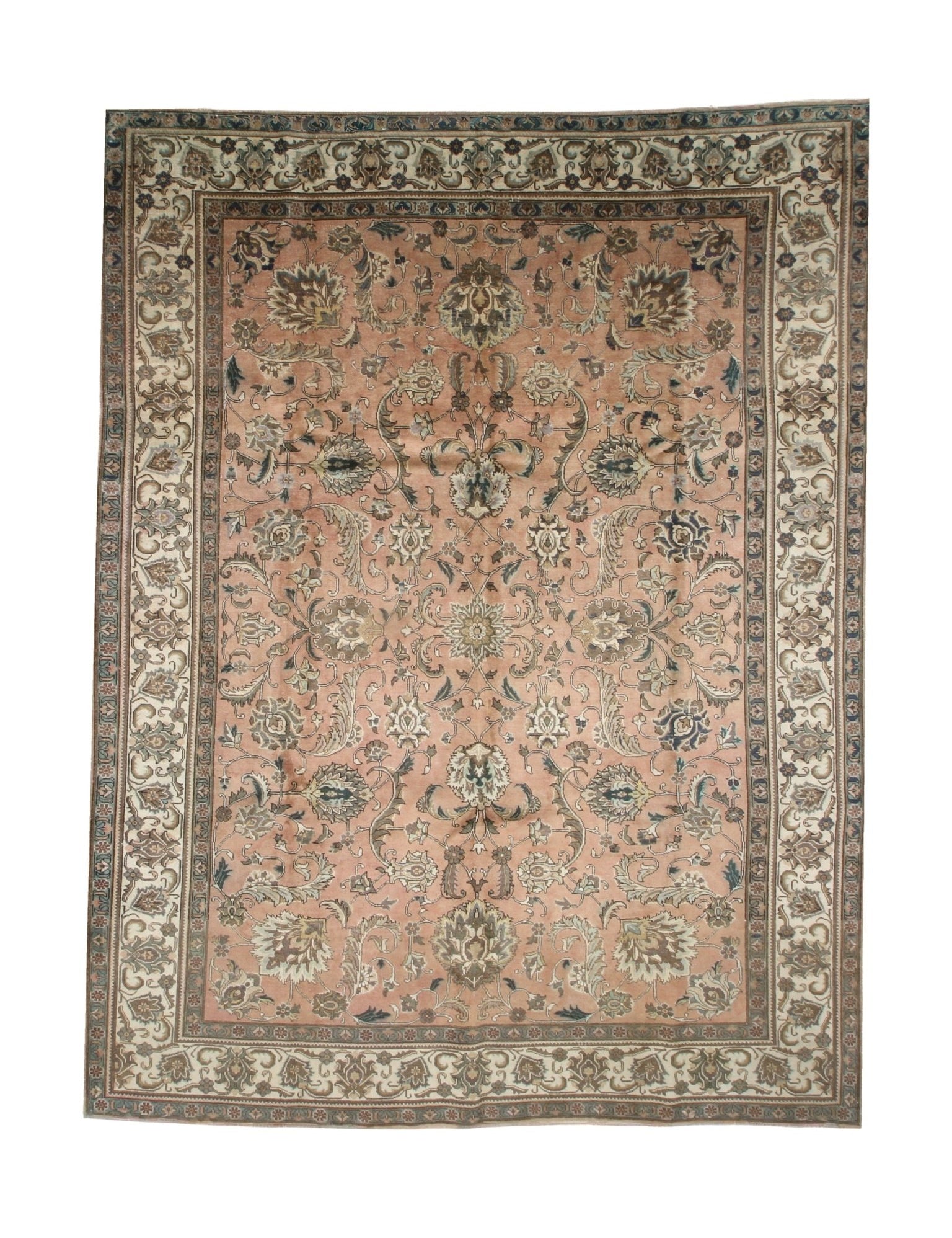 Persian Tabriz Rug | 9' 9" x 12' 9" - Rug the Rock - availableFloralHand-knotted