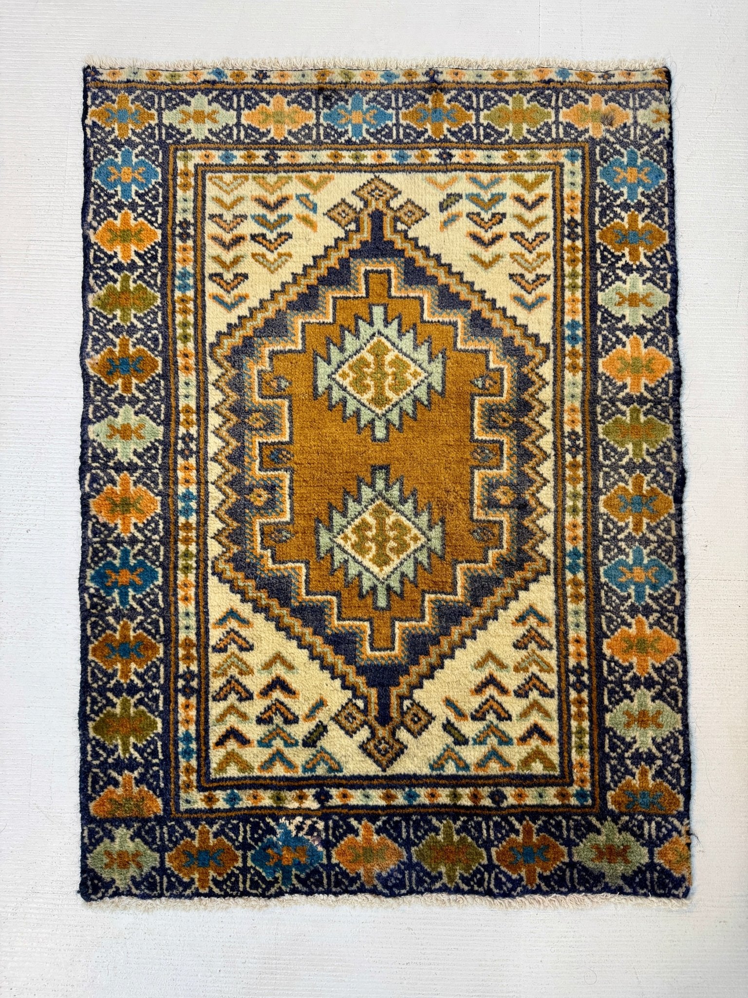 Persian Turkmen Rug | 1' 10” x 2' 7" - Rug the Rock - 