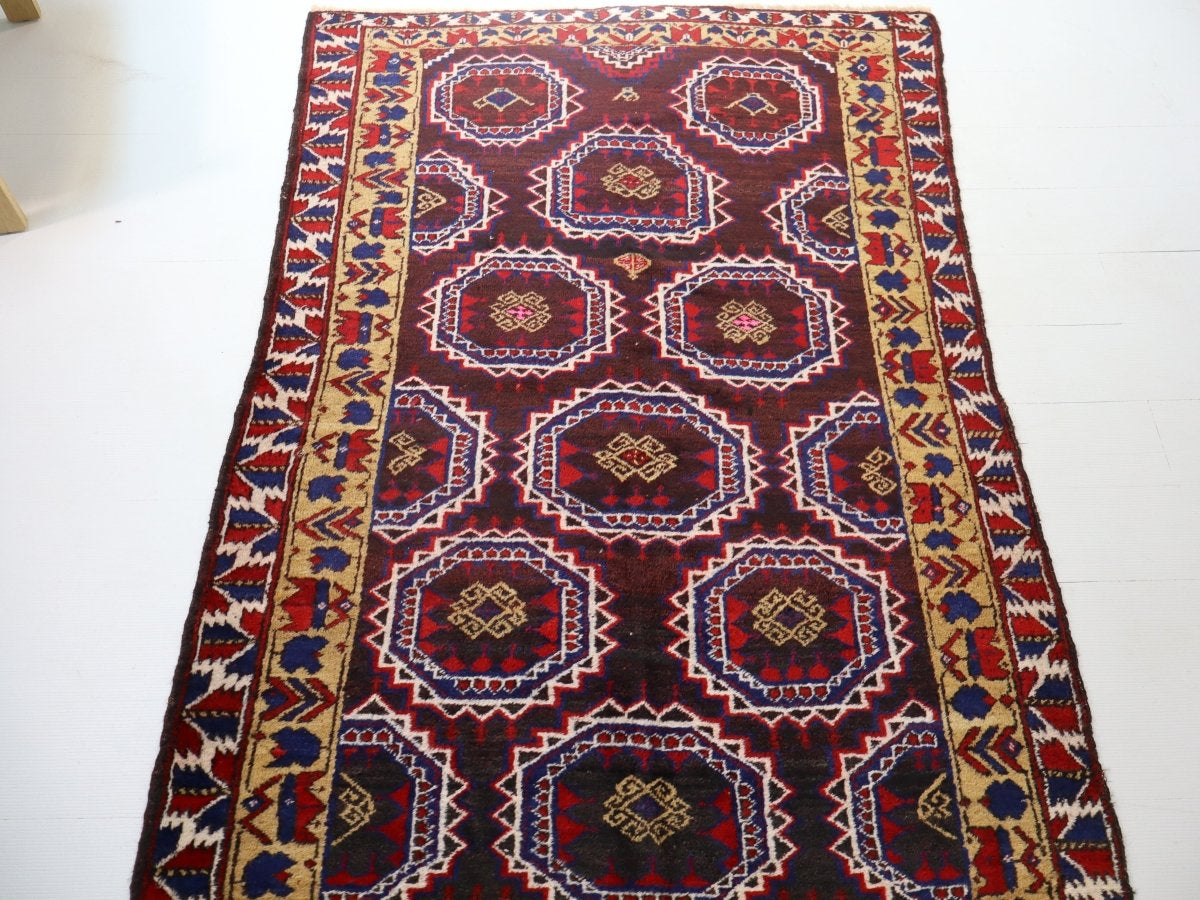 Persian Turkmen Rug | 3' 11" x 6' - Rug the Rock - 
