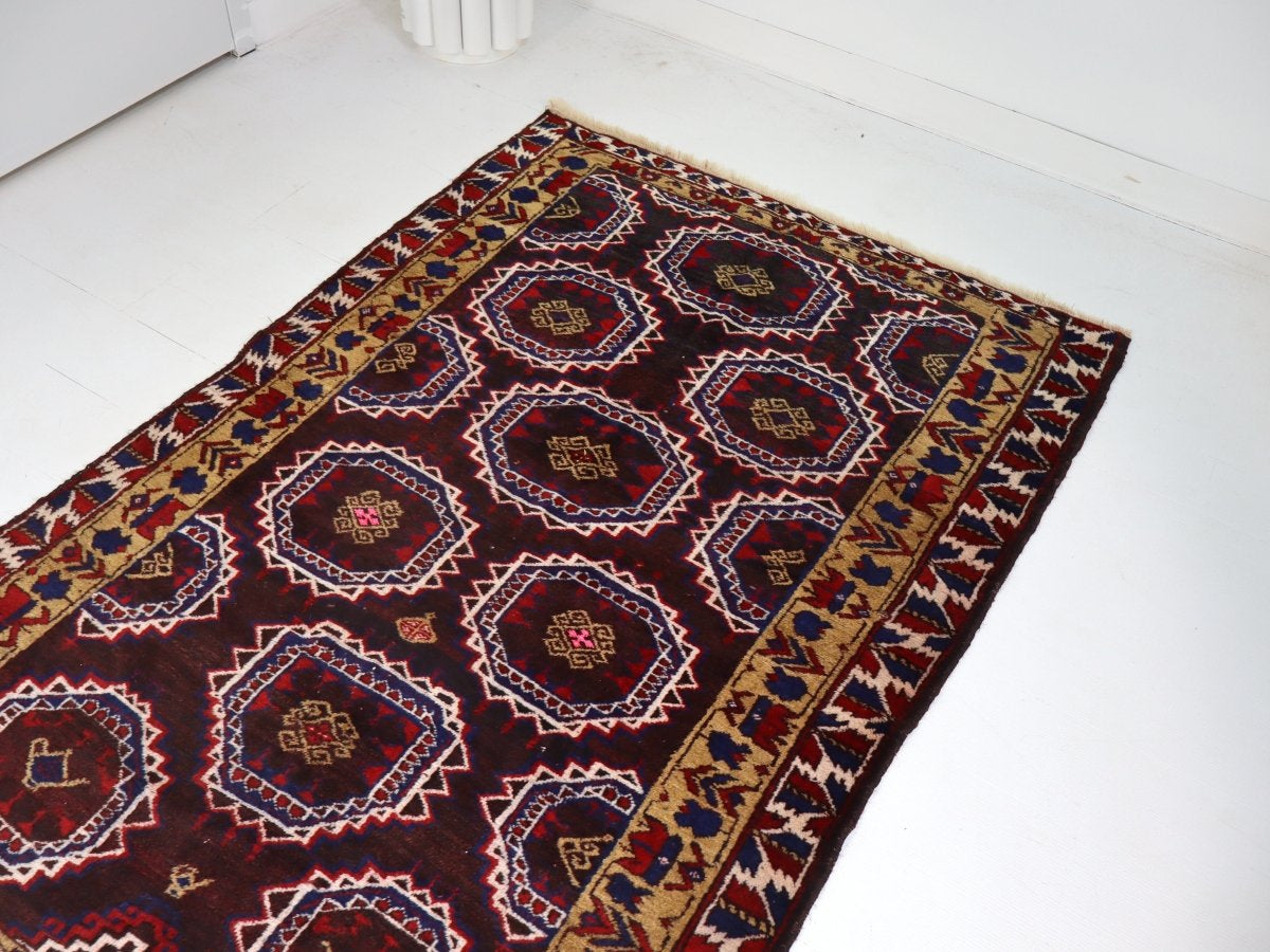 Persian Turkmen Rug | 3' 11" x 6' - Rug the Rock - 