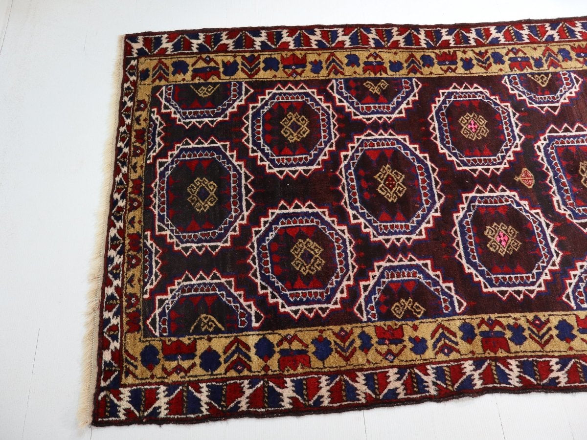 Persian Turkmen Rug | 3' 11" x 6' - Rug the Rock - 