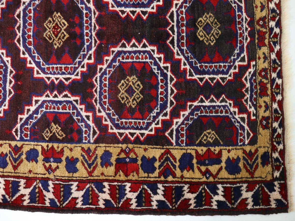 Persian Turkmen Rug | 3' 11" x 6' - Rug the Rock - 
