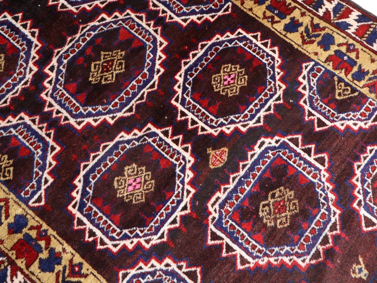 Persian Turkmen Rug | 3' 11" x 6' - Rug the Rock - 