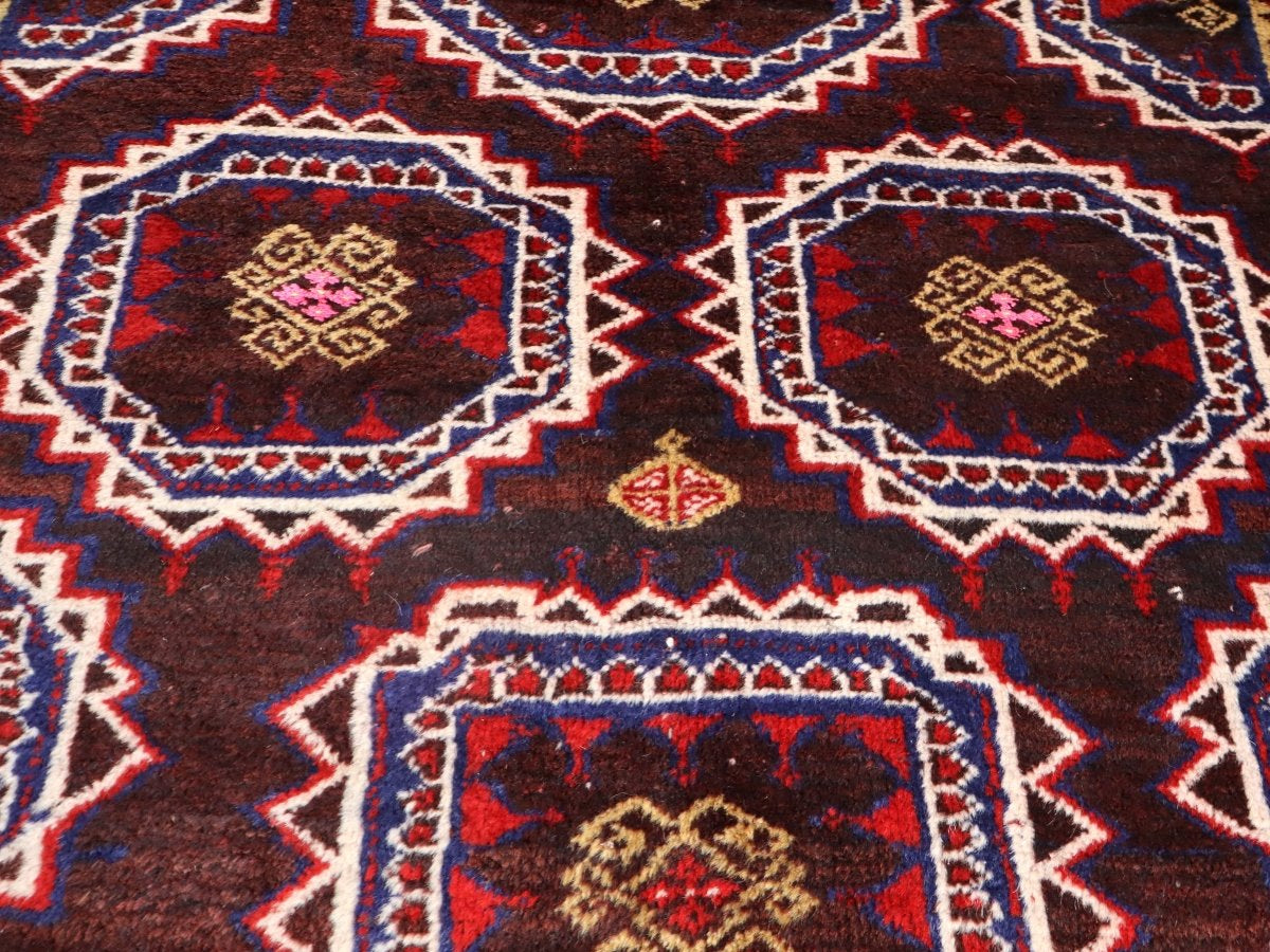 Persian Turkmen Rug | 3' 11" x 6' - Rug the Rock - 