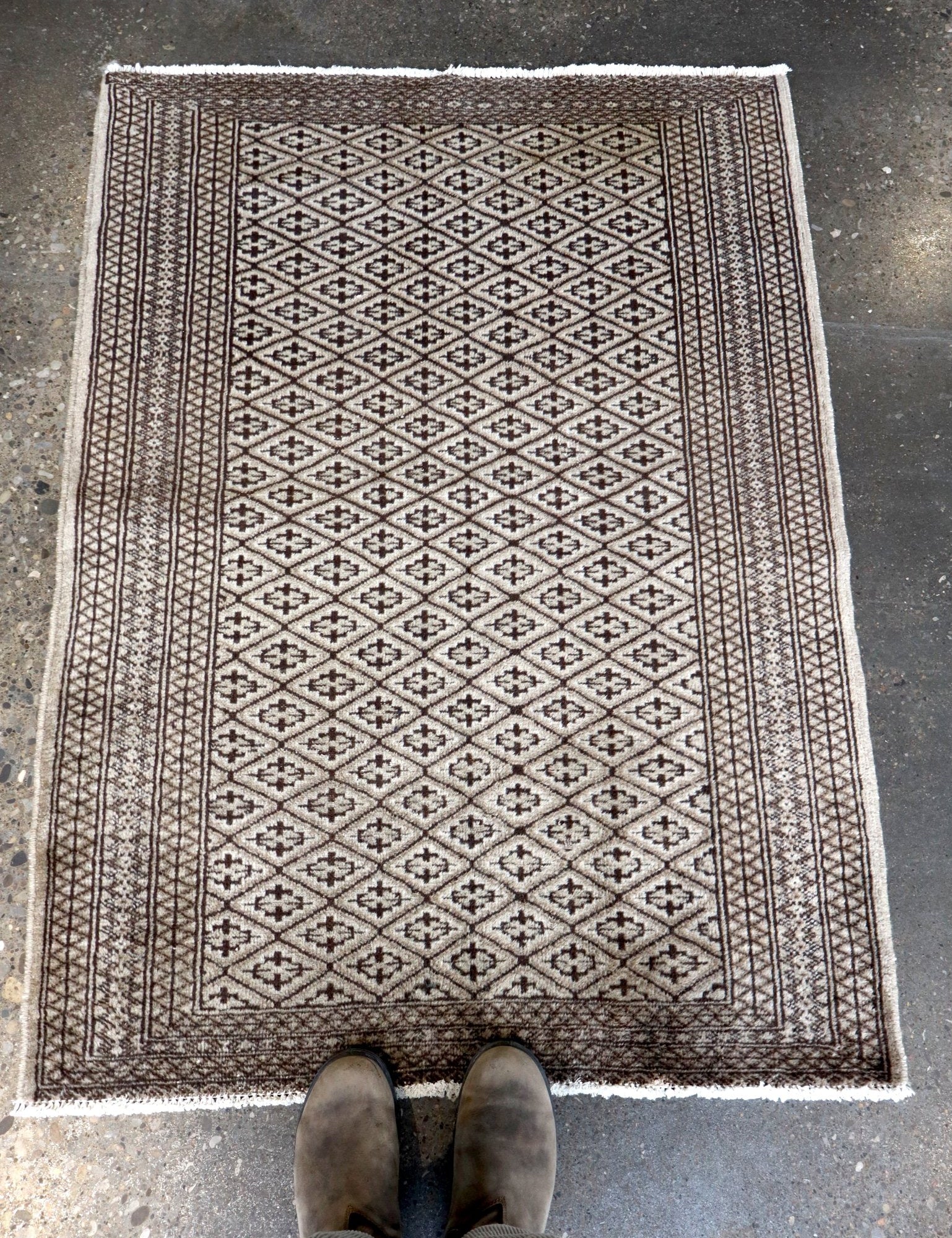 Persian Turkmen Rug | 3' 3" x 4' 5" - Rug the Rock - 