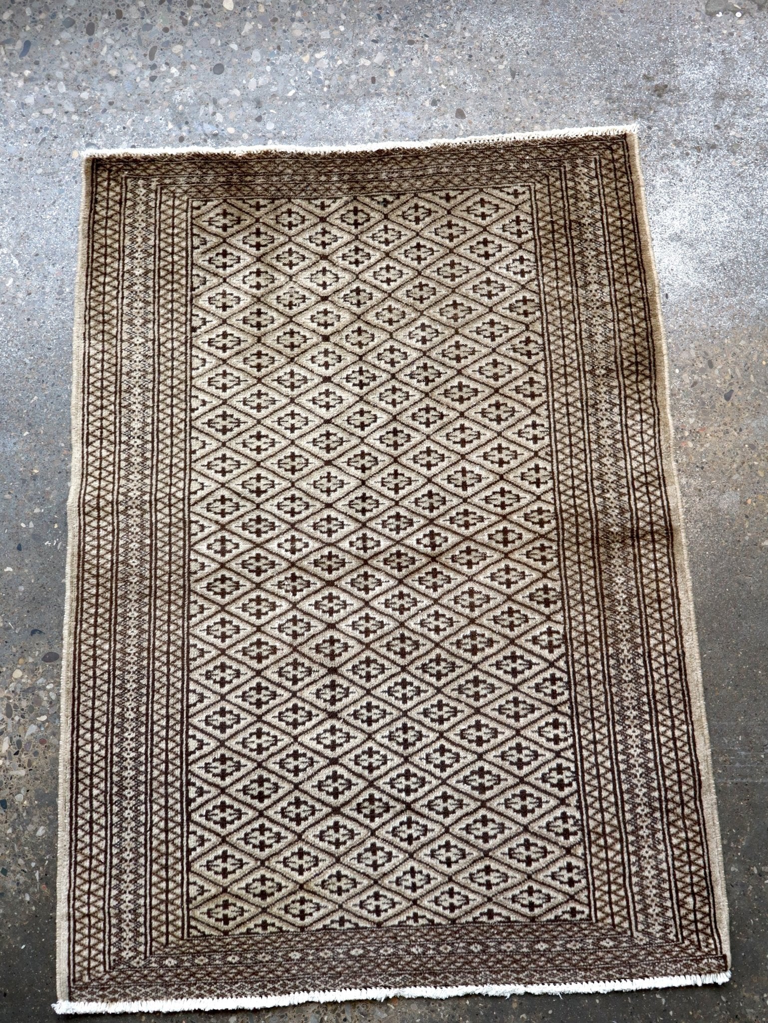 Persian Turkmen Rug | 3' 3" x 4' 5" - Rug the Rock - 