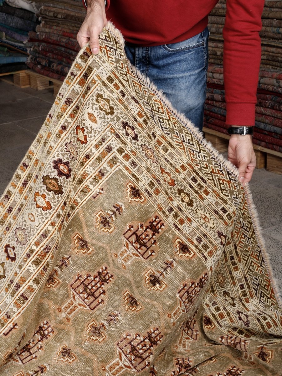 Persian Turkmen Rug | 6' 7” x 8' 4" - Rug the Rock - 