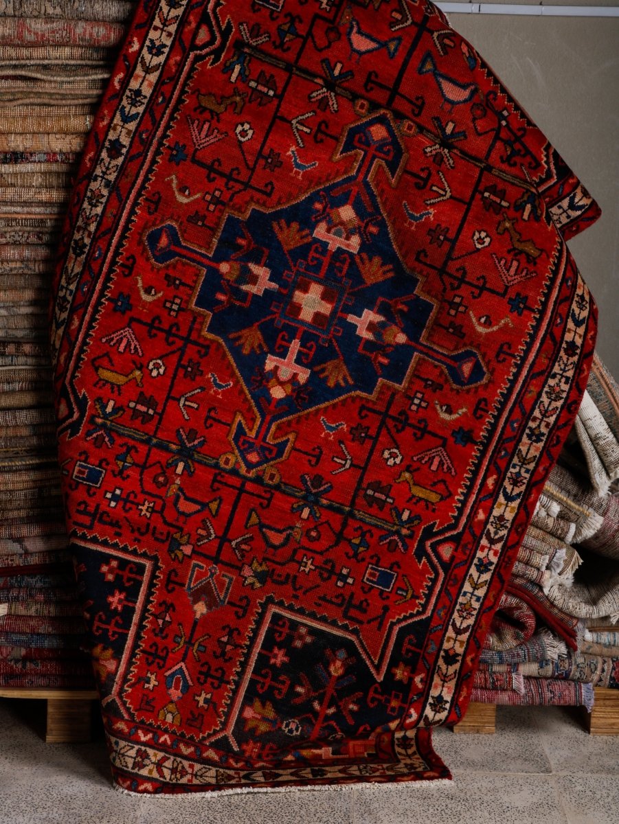 Persian Tuyserkan Rug | 3' 7” x 6' 9" - Rug the Rock - 